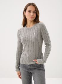 Pullover Pull torsadé à col rond en coton 2119717 damen braun