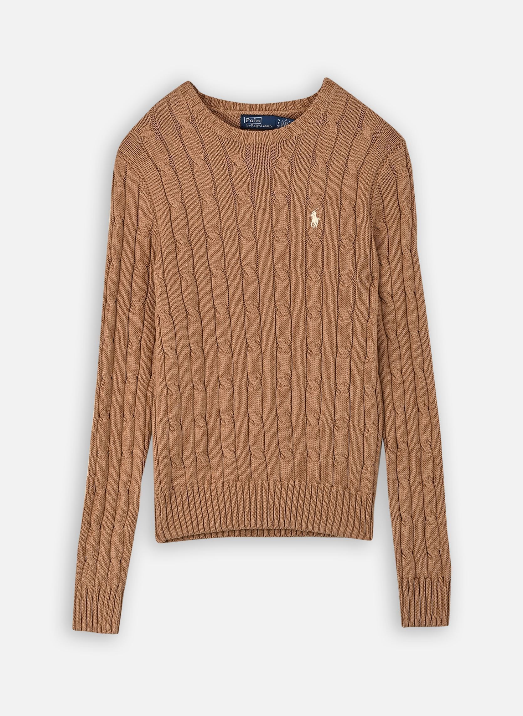 Pullover Pull torsadé à col rond en coton 2119717 damen braun Polo Ralph Lauren Pullover Pull torsadé à col rond en coton 2119717 damen braun COLLECTION CAMEL MELANGE