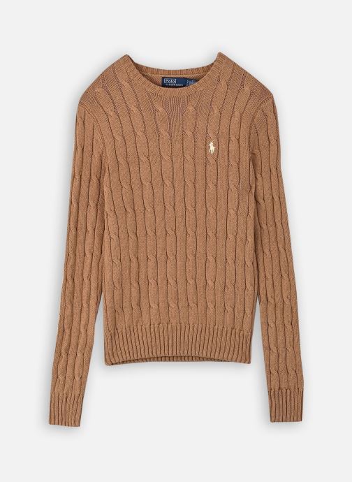 Polo Ralph Lauren Pullover Pull torsadé à col rond en coton 2119717 damen braun