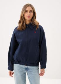 Blousons Veste en sergé de coton femme bleu Polo Ralph Lauren Blousons Veste en sergé de coton femme bleu Lauren Navy