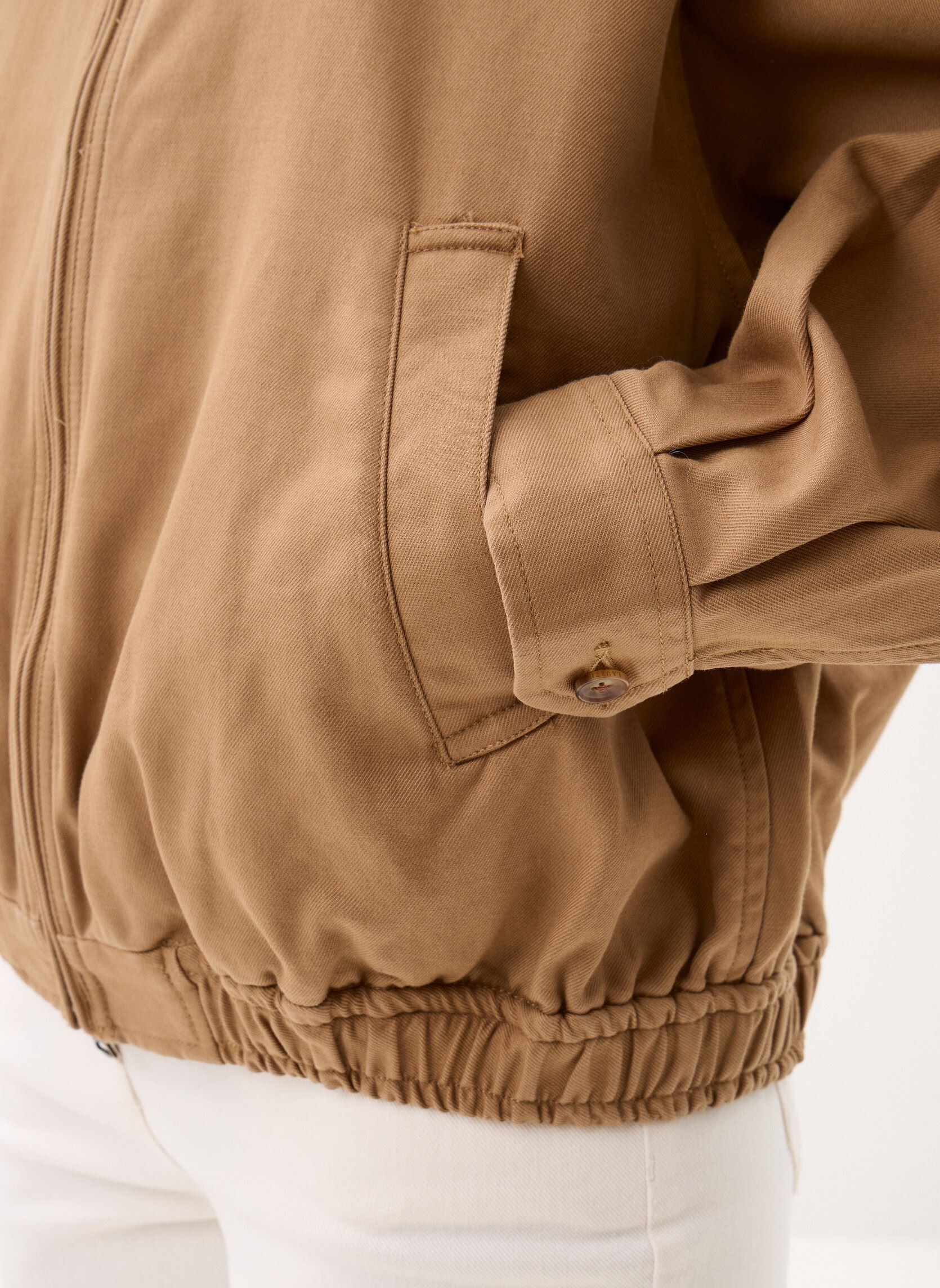 Blousons Veste en sergé de coton femme beige Polo Ralph Lauren Blousons Veste en sergé de coton femme beige Tan