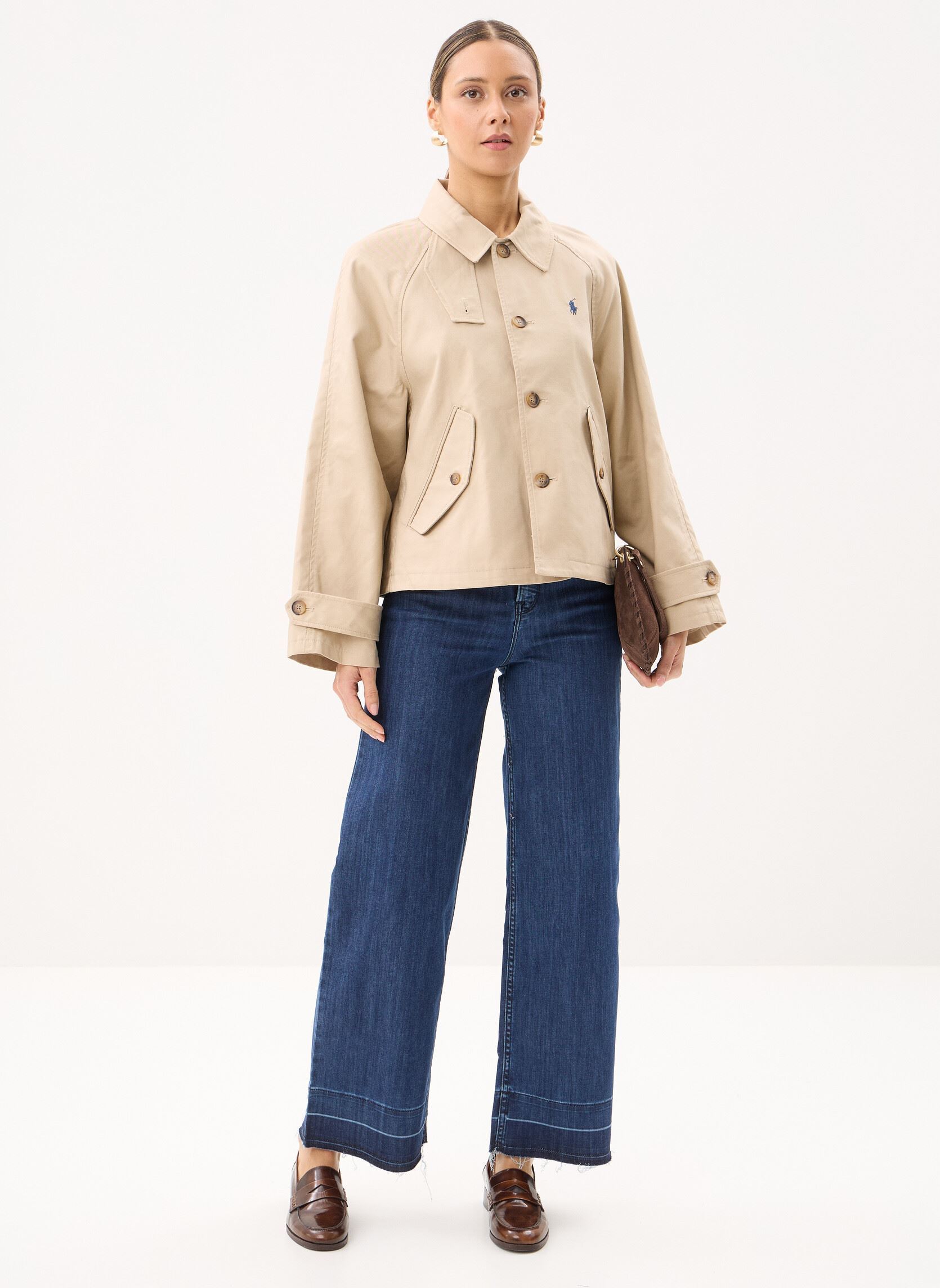 Windjacks Veste en coton façon trench dames beige Polo Ralph Lauren Windjacks Veste en coton façon trench dames beige BEIGE