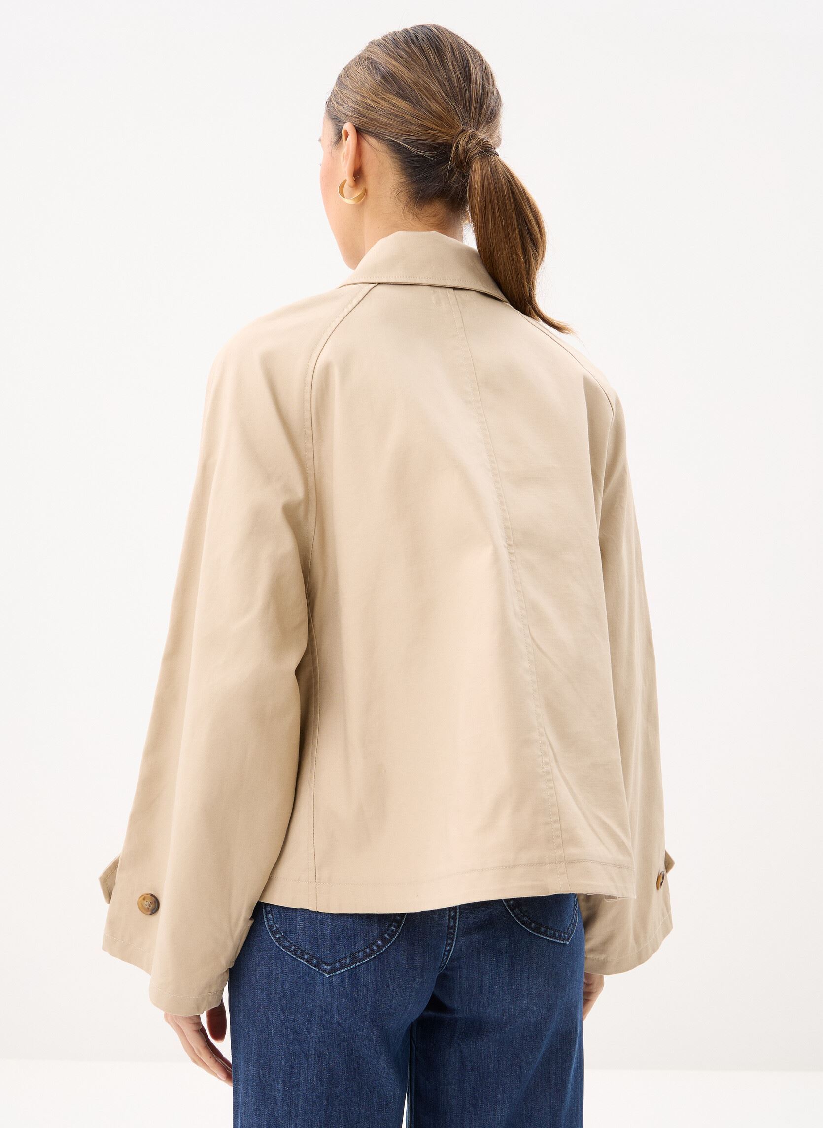 Windjacks Veste en coton façon trench dames beige Polo Ralph Lauren Windjacks Veste en coton façon trench dames beige BEIGE