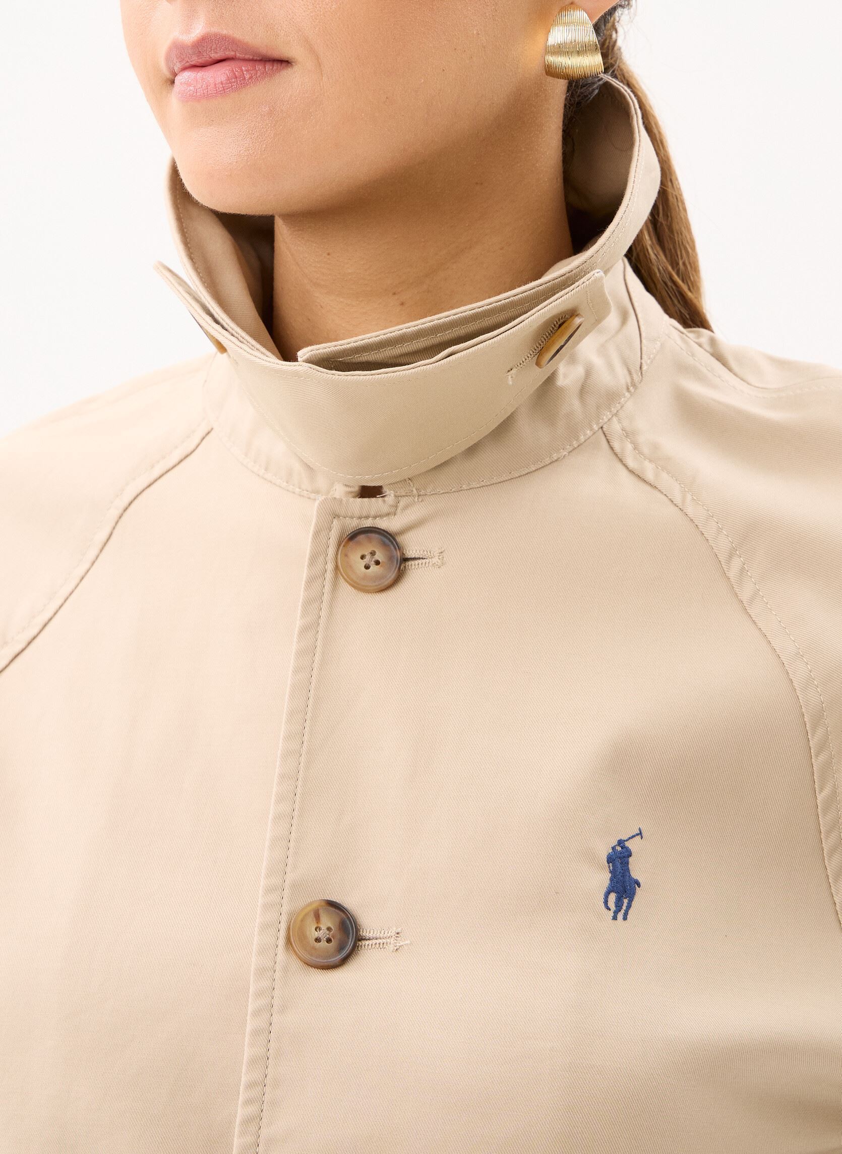 Windjacks Veste en coton façon trench dames beige Polo Ralph Lauren Windjacks Veste en coton façon trench dames beige BEIGE