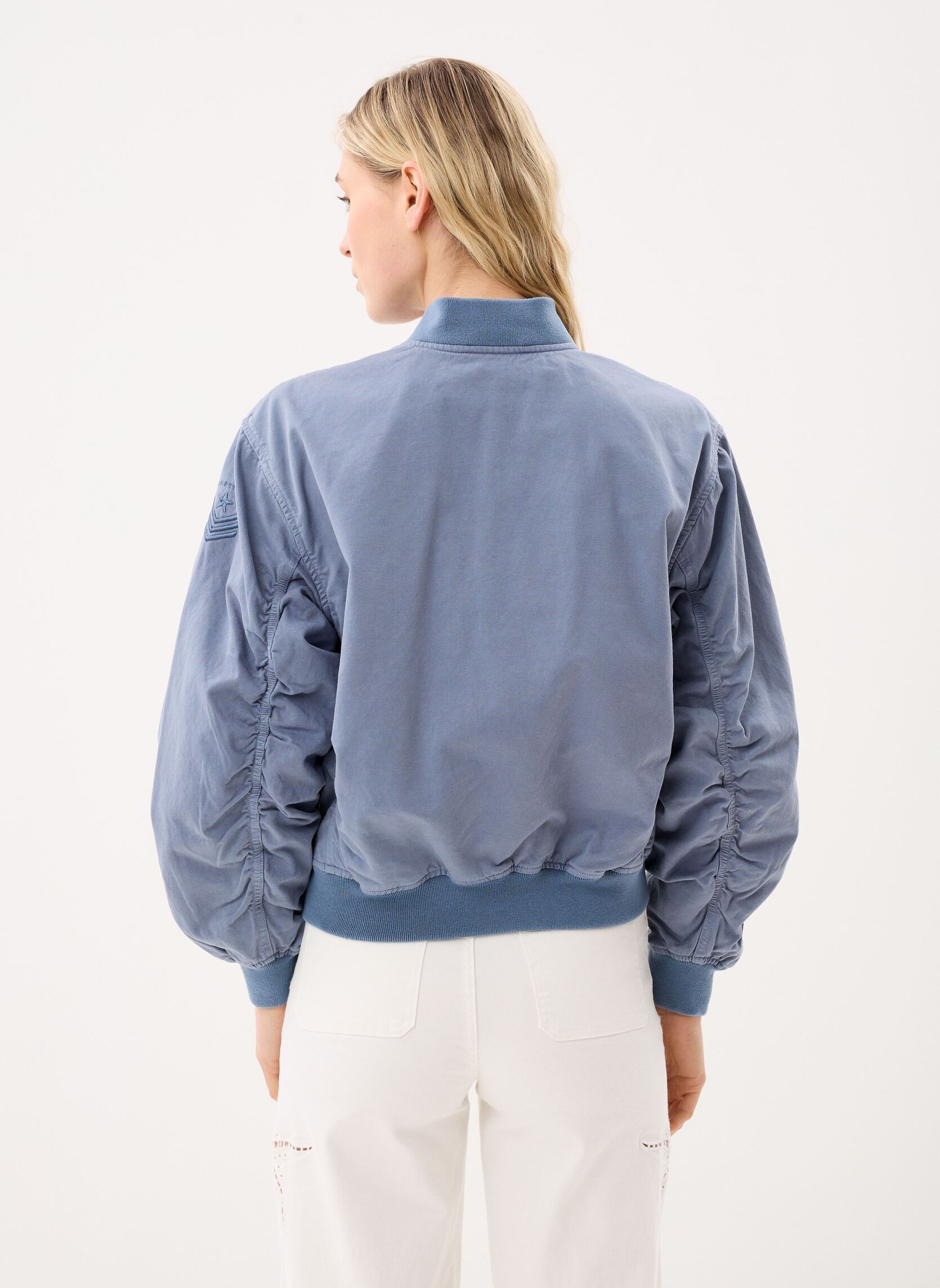 Bomberjacken Bombers Coton-ALICIAW damen blau Schott Bomberjacken Bombers Coton-ALICIAW damen blau LAKE