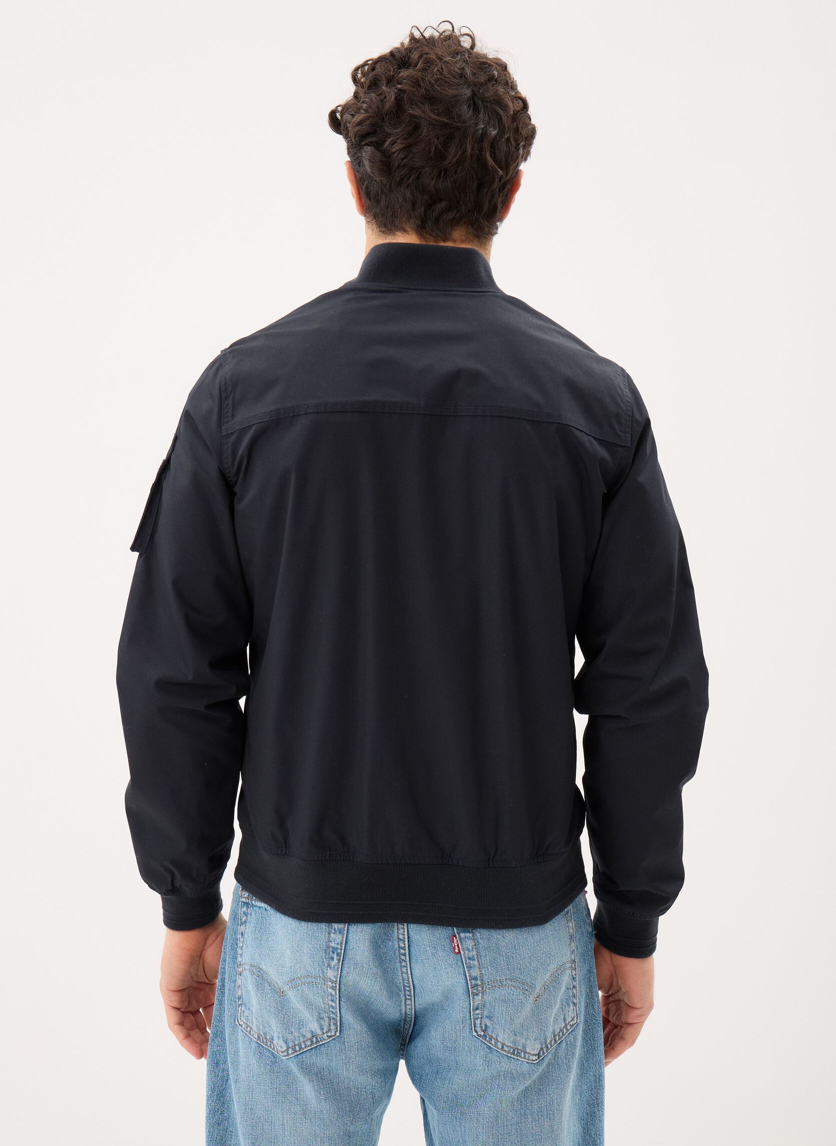 Blousons Bombers Schott-CABERS homme bleu Schott Blousons Bombers Schott-CABERS homme bleu Navy