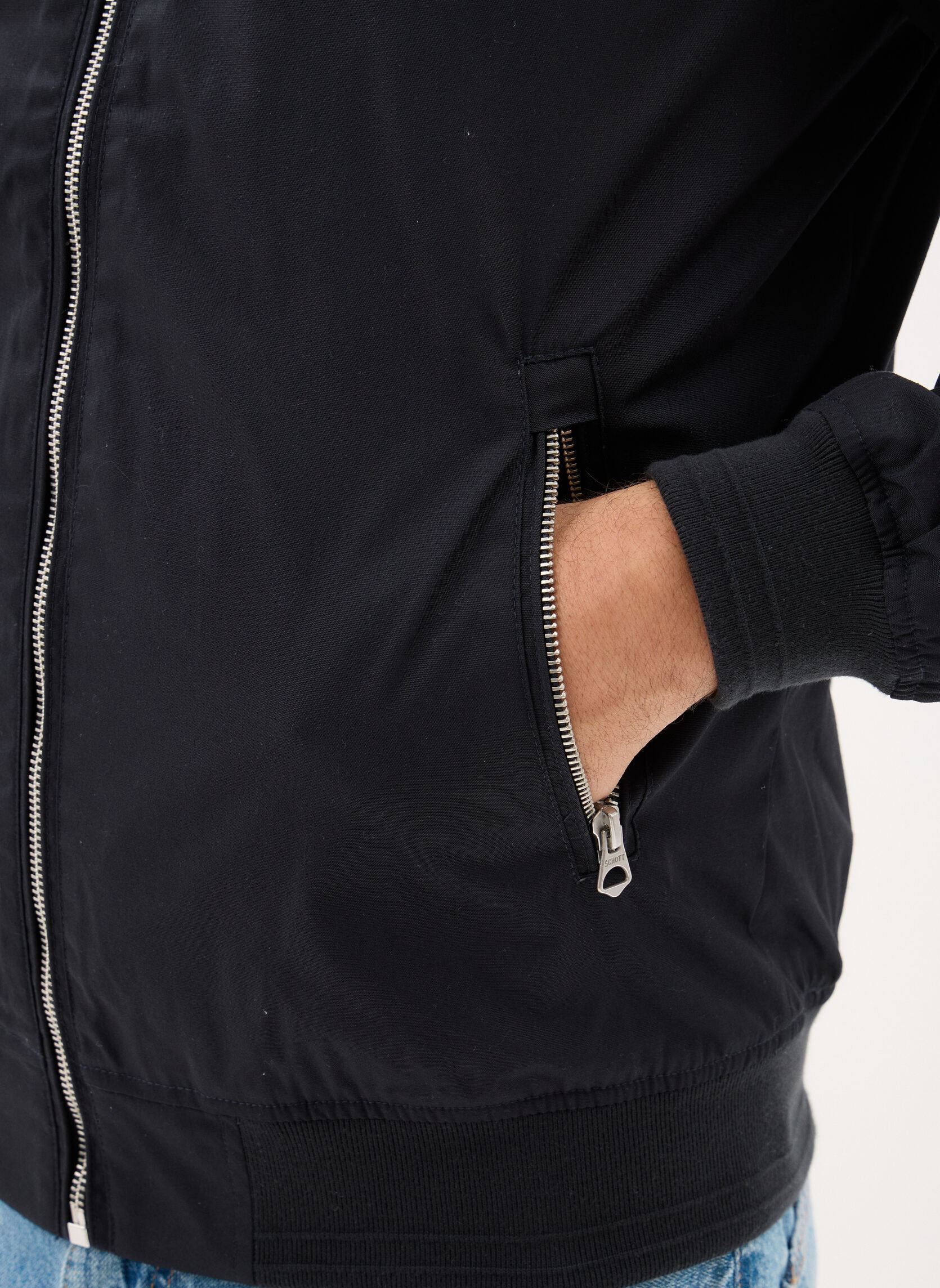 Blousons Bombers Schott-CABERS homme bleu Schott Blousons Bombers Schott-CABERS homme bleu Navy