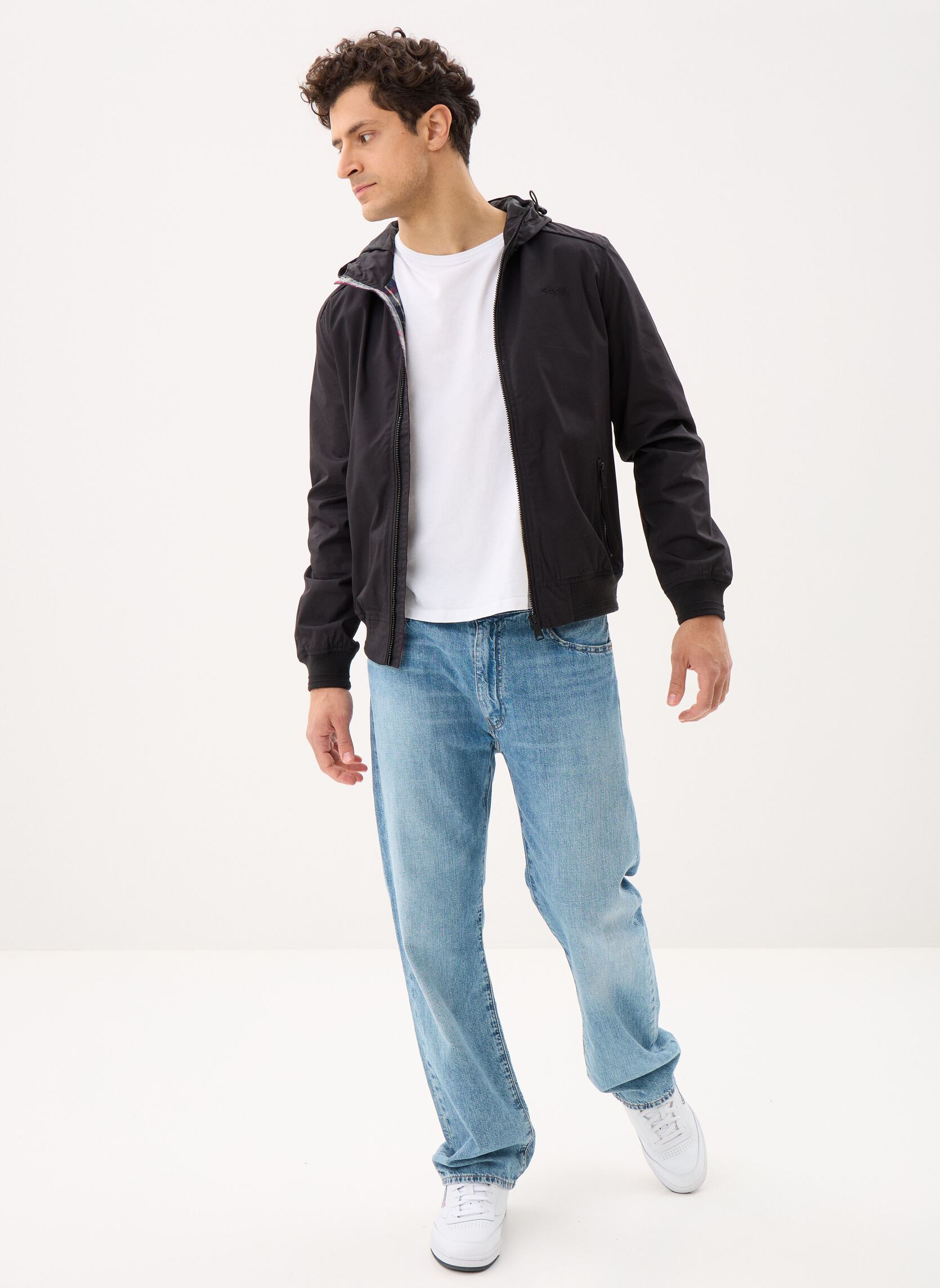 Vestes Blouson Capuche-CABIN homme noir Schott Vestes Blouson Capuche-CABIN homme noir Black