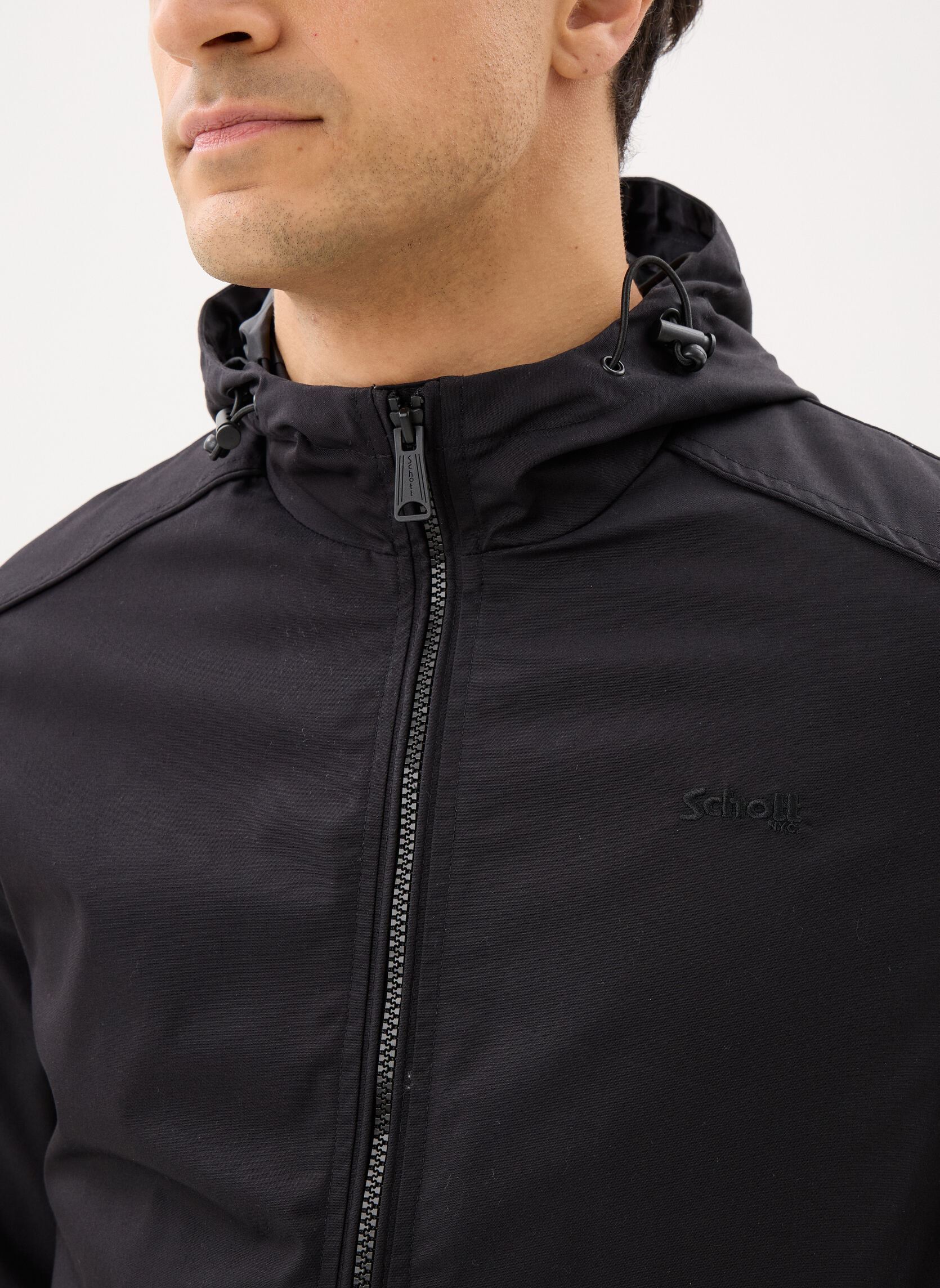 Vestes Blouson Capuche-CABIN homme noir Schott Vestes Blouson Capuche-CABIN homme noir Black