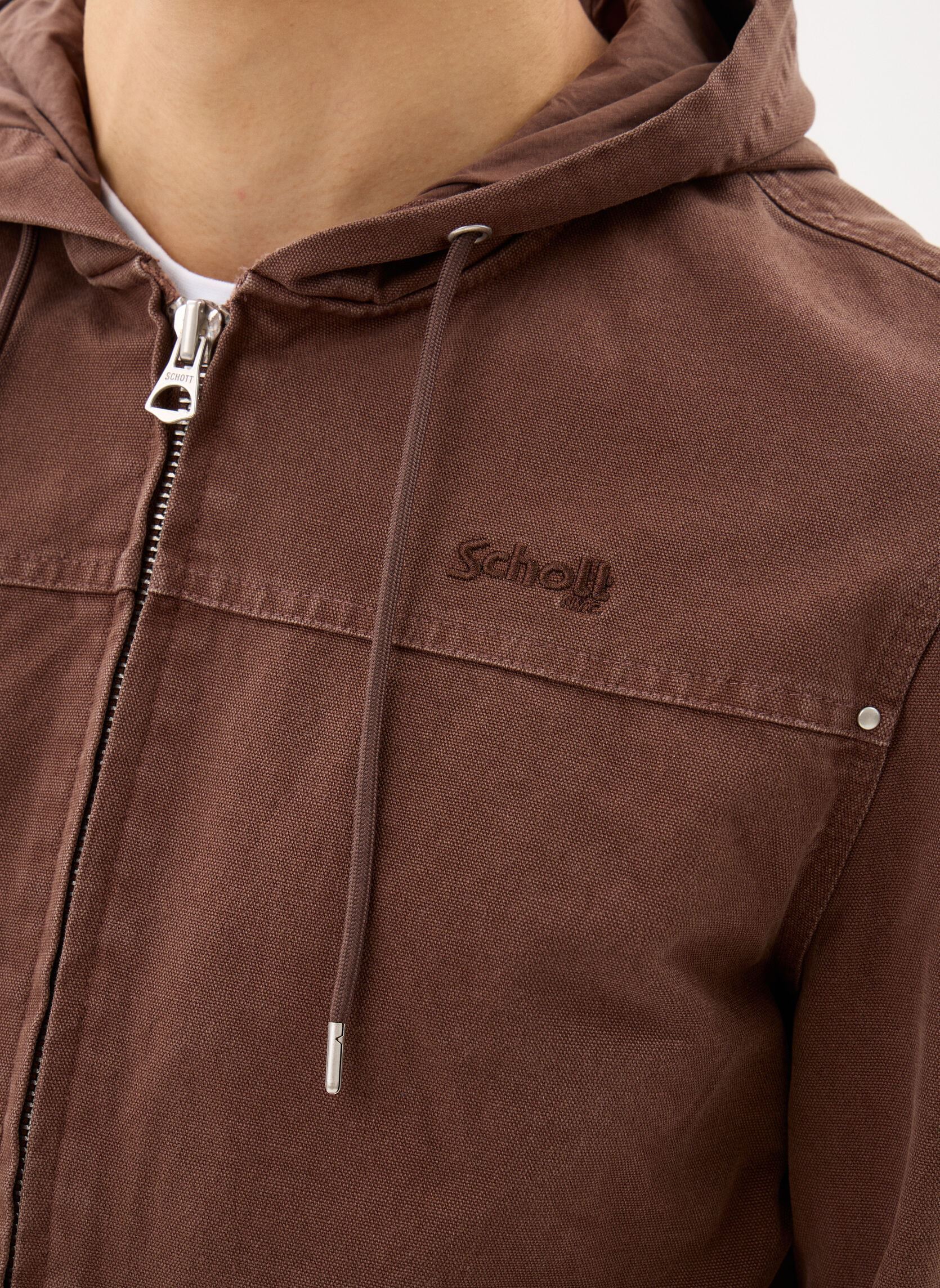 Jacken Blouson-CADEN herren braun Schott Jacken Blouson-CADEN herren braun Coffee