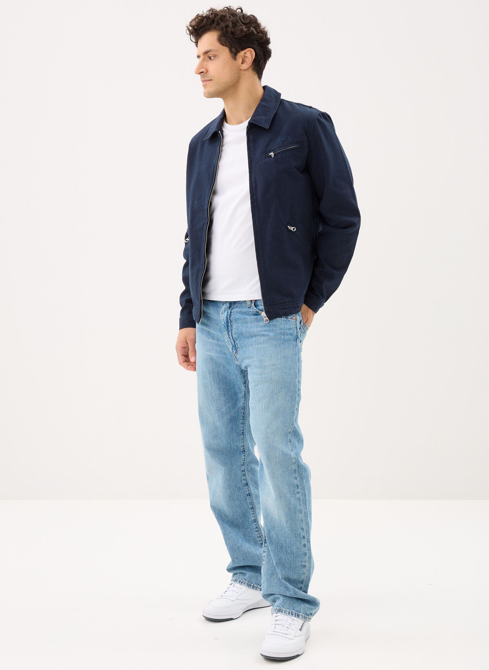 Vestes Blouson-CALHAN homme bleu Schott Vestes Blouson-CALHAN homme bleu Navy