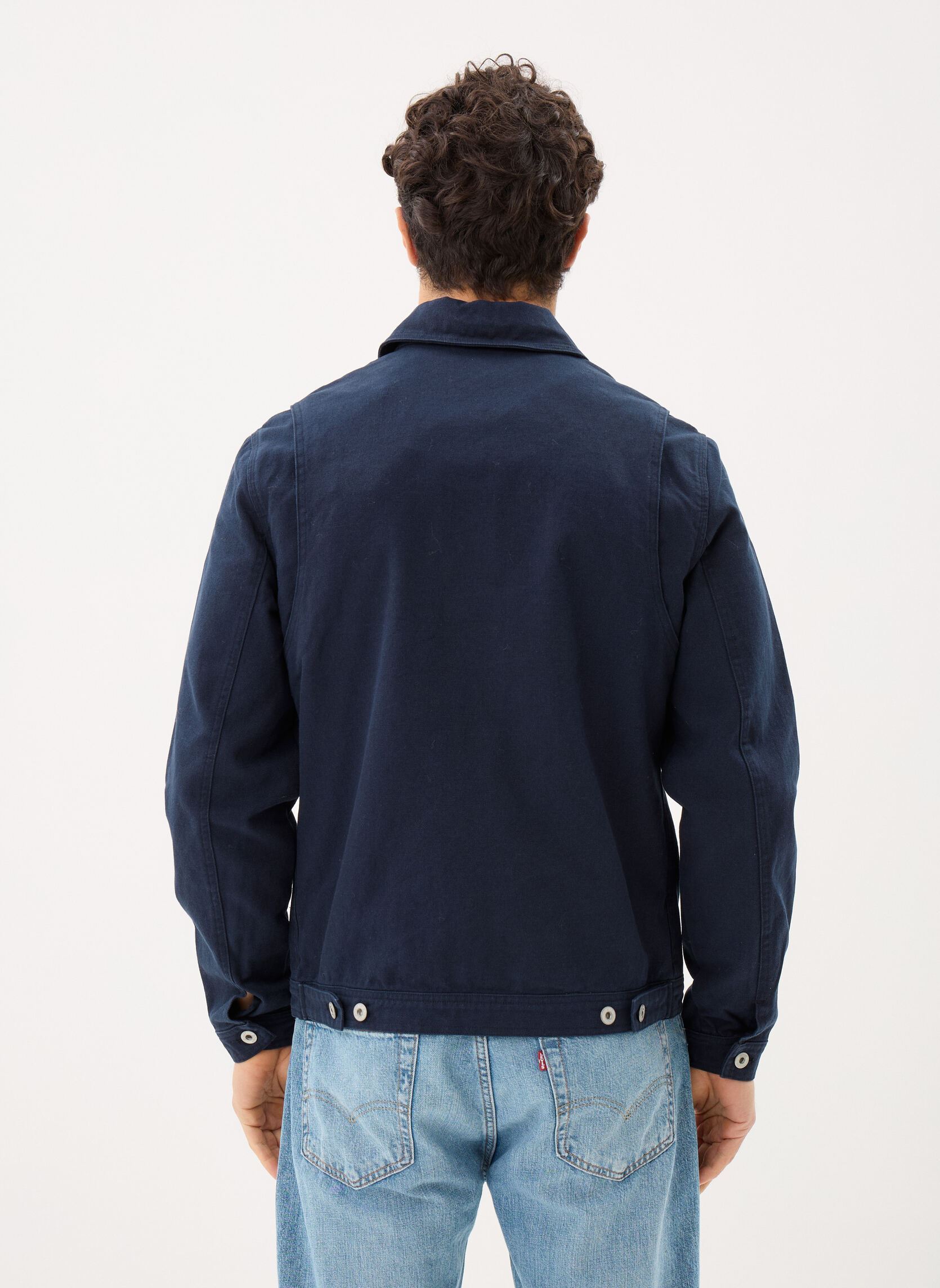 Vestes Blouson-CALHAN homme bleu Schott Vestes Blouson-CALHAN homme bleu Navy