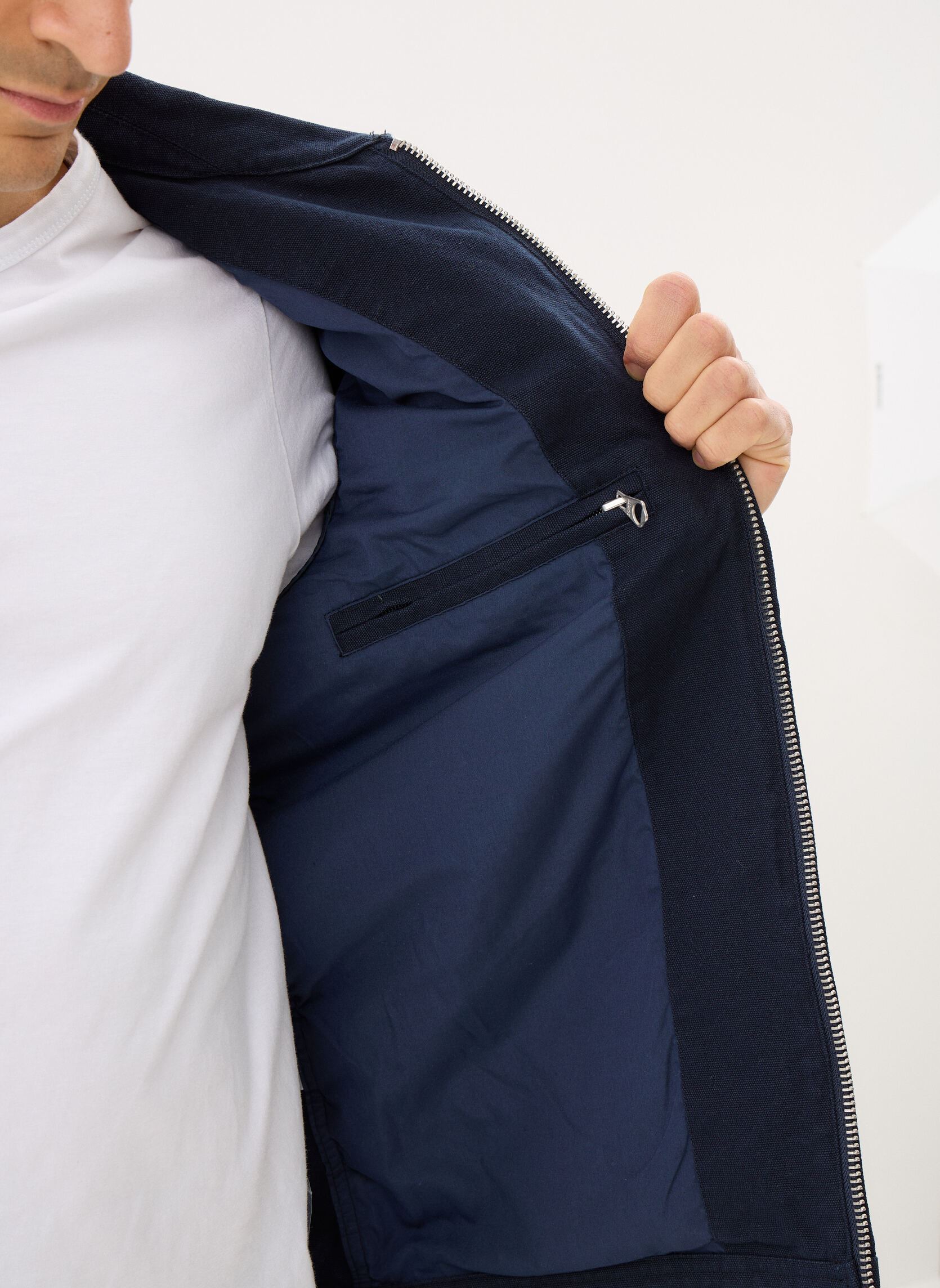 Vestes Blouson-CALHAN homme bleu Schott Vestes Blouson-CALHAN homme bleu Navy