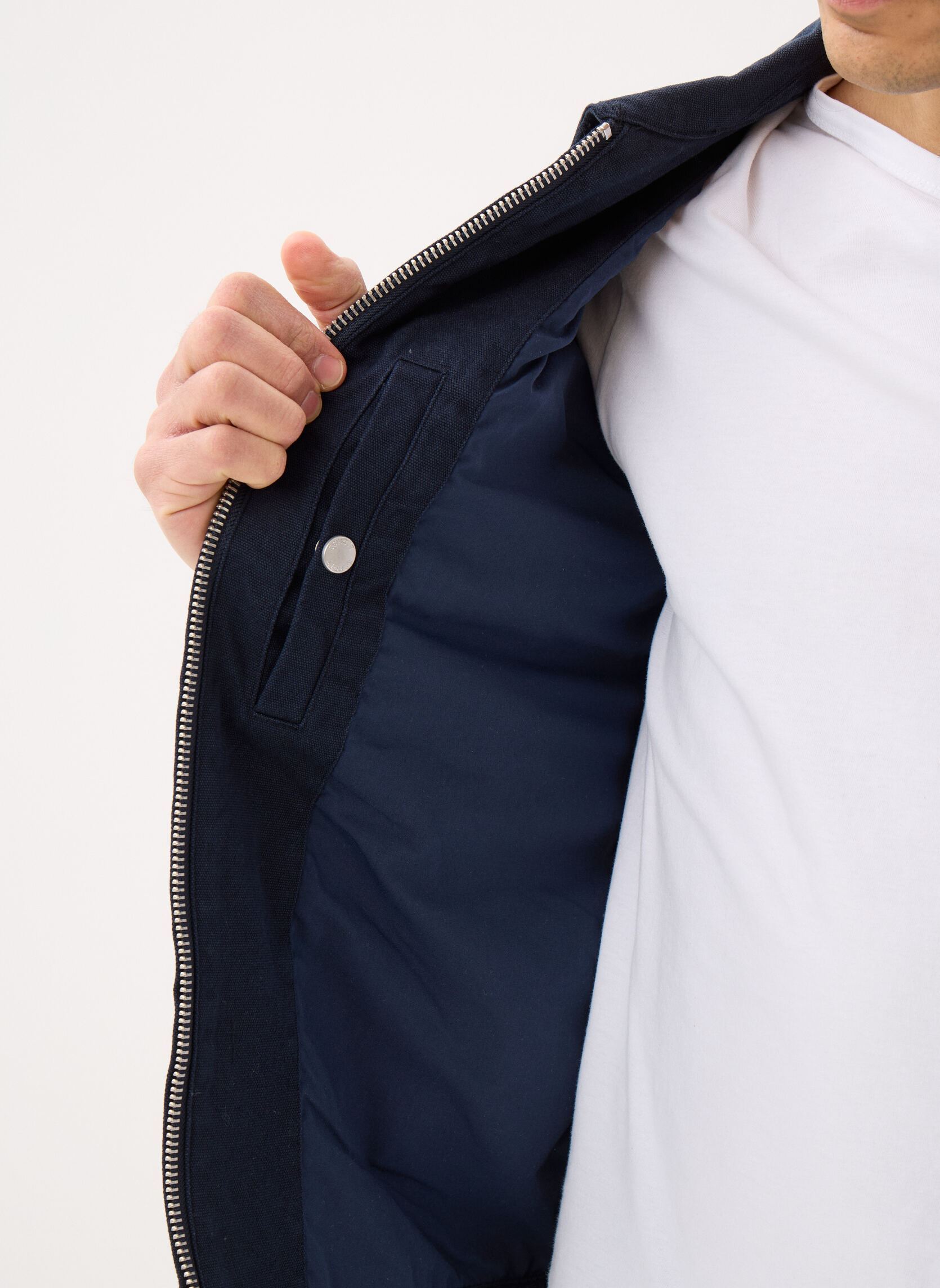 Vestes Blouson-CALHAN homme bleu Schott Vestes Blouson-CALHAN homme bleu Navy
