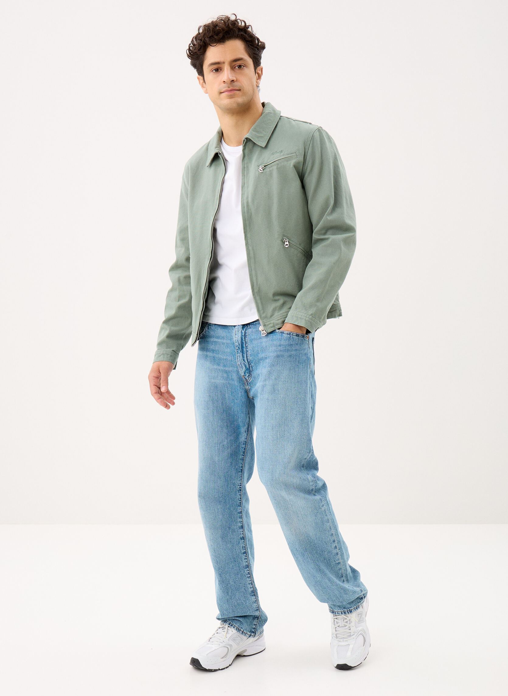 Vestes Blouson-CALHAN homme vert Schott Vestes Blouson-CALHAN homme vert Smoke Green