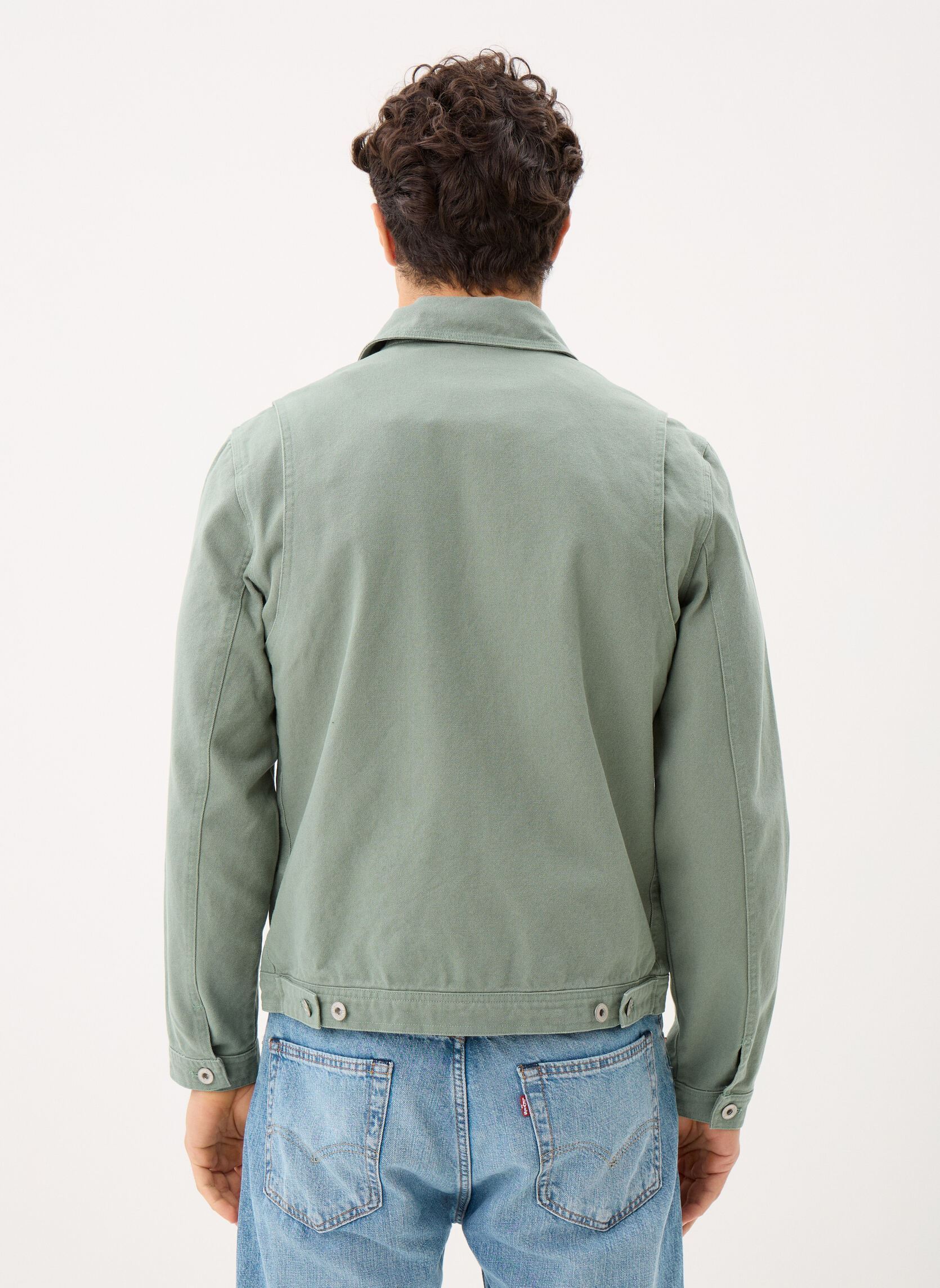Vestes Blouson-CALHAN homme vert Schott Vestes Blouson-CALHAN homme vert Smoke Green