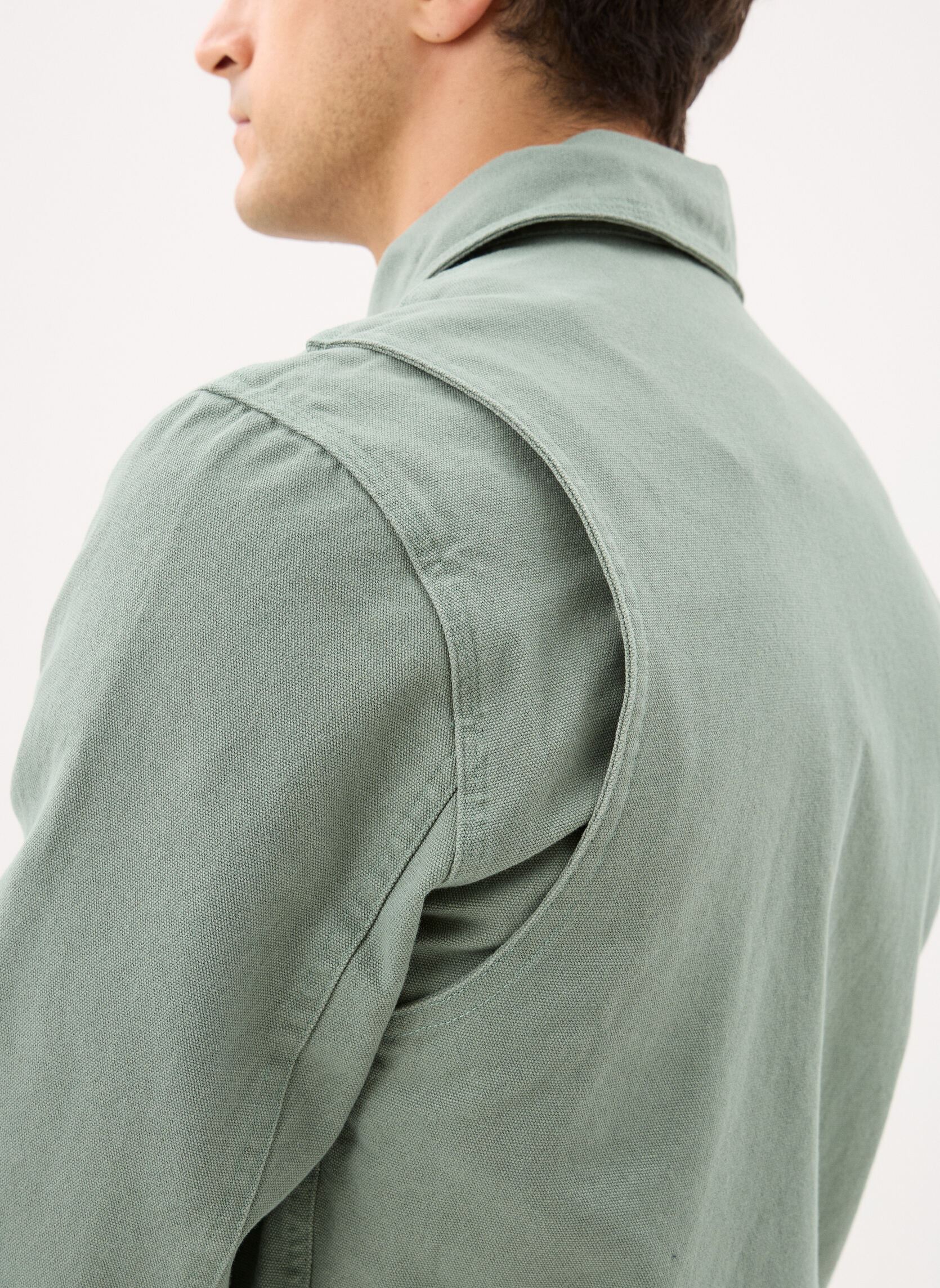Vestes Blouson-CALHAN homme vert Schott Vestes Blouson-CALHAN homme vert Smoke Green