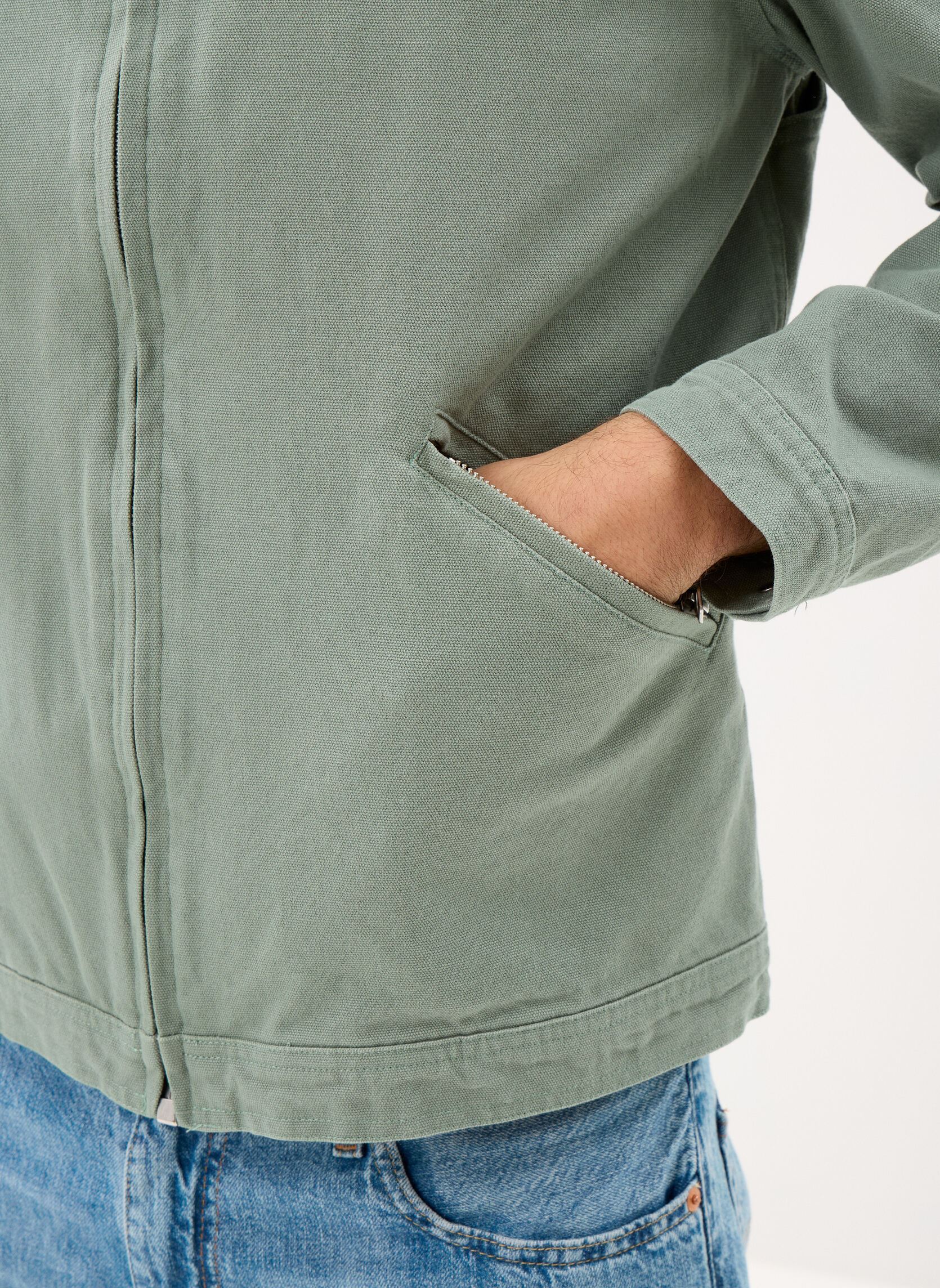 Vestes Blouson-CALHAN homme vert Schott Vestes Blouson-CALHAN homme vert Smoke Green
