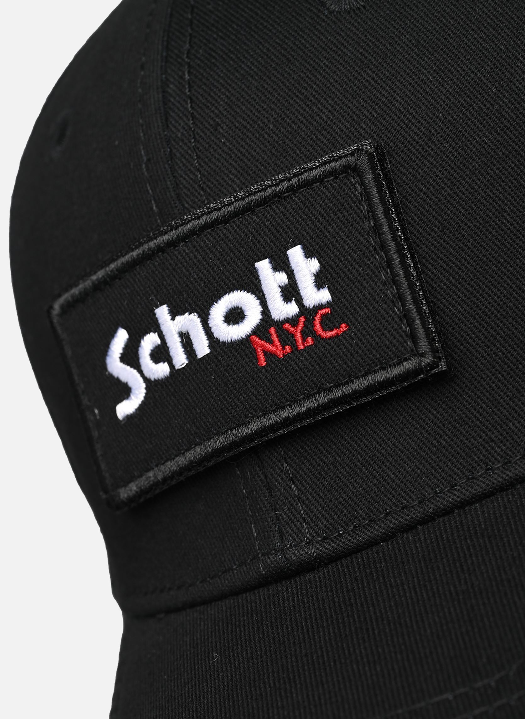 Petten Casquette Badge-CAP210 dames zwart Schott Petten Casquette Badge-CAP210 dames zwart Black