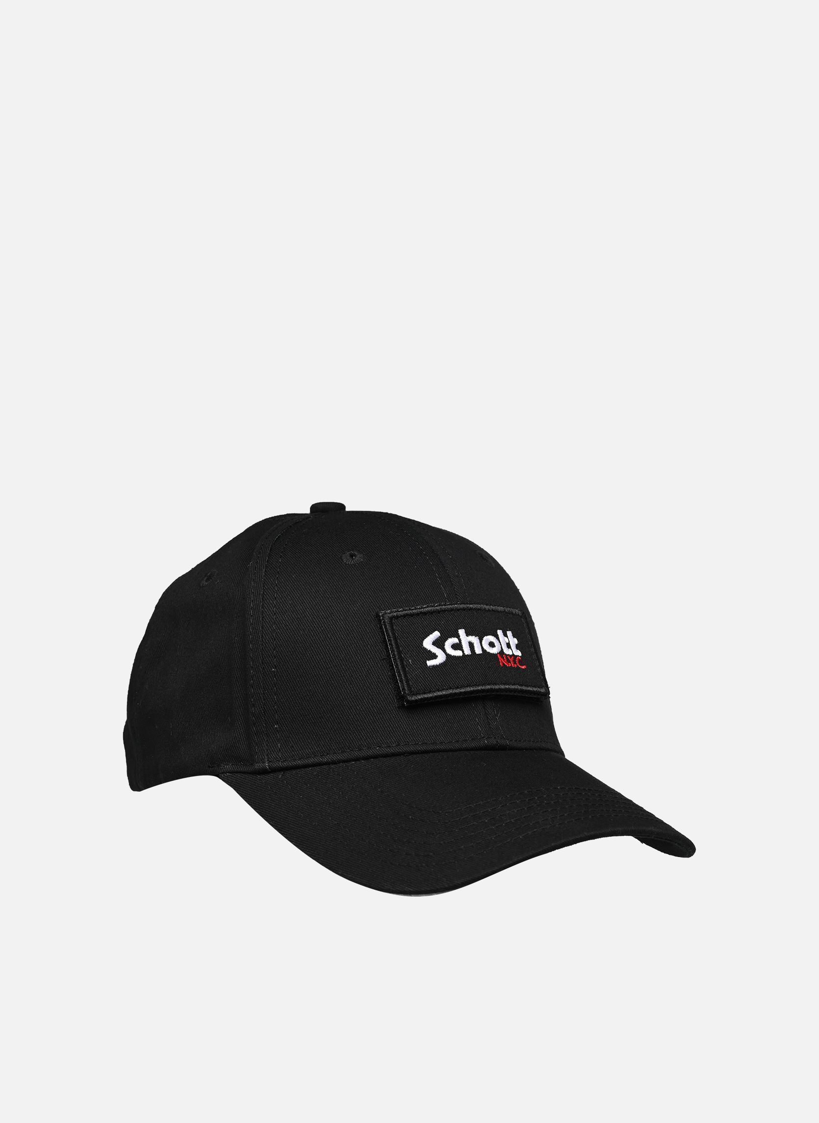 Petten Casquette Badge-CAP210 dames zwart Schott Petten Casquette Badge-CAP210 dames zwart Black