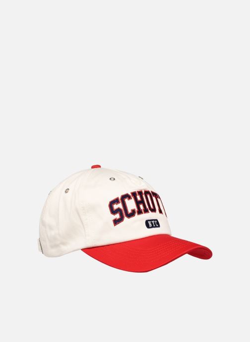 Schott Kappen Casquette Brode-CAPLETTER damen weiß