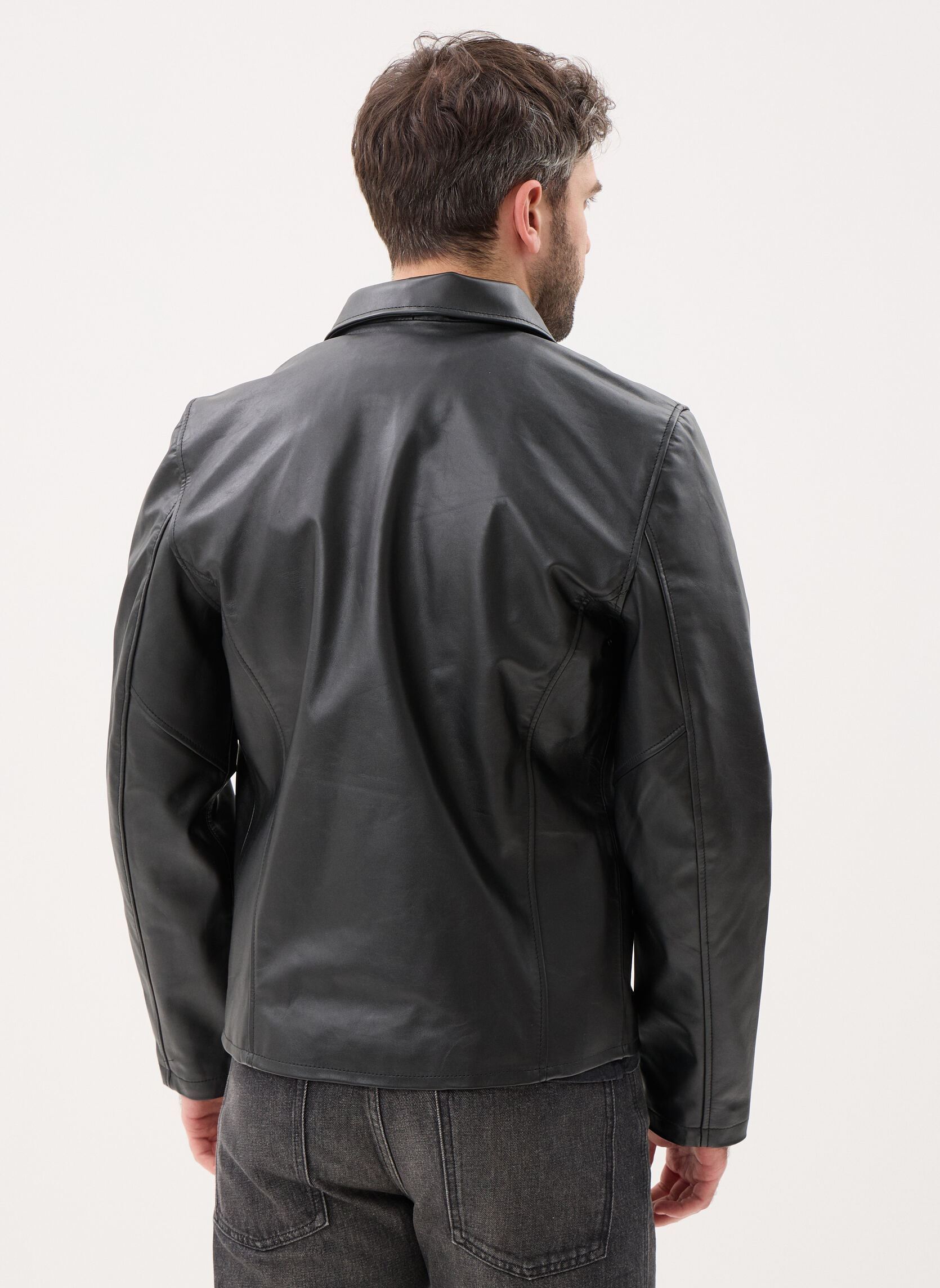 Vestes Blouson Casual Cuir-LC5100LIGHT homme noir Schott Vestes Blouson Casual Cuir-LC5100LIGHT homme noir Black
