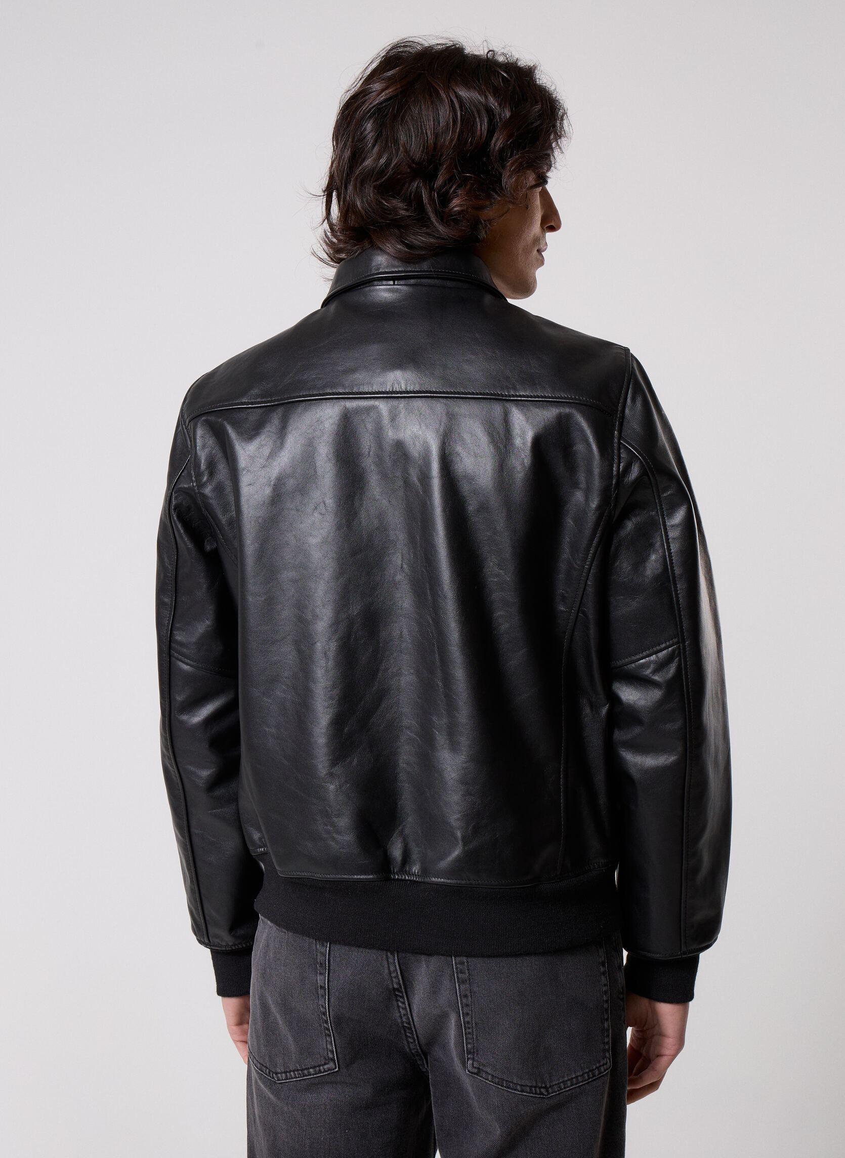 Vestes en cuir Blouson Casual Cuir-LC5100RIB2 homme noir Schott Vestes en cuir Blouson Casual Cuir-LC5100RIB2 homme noir Black