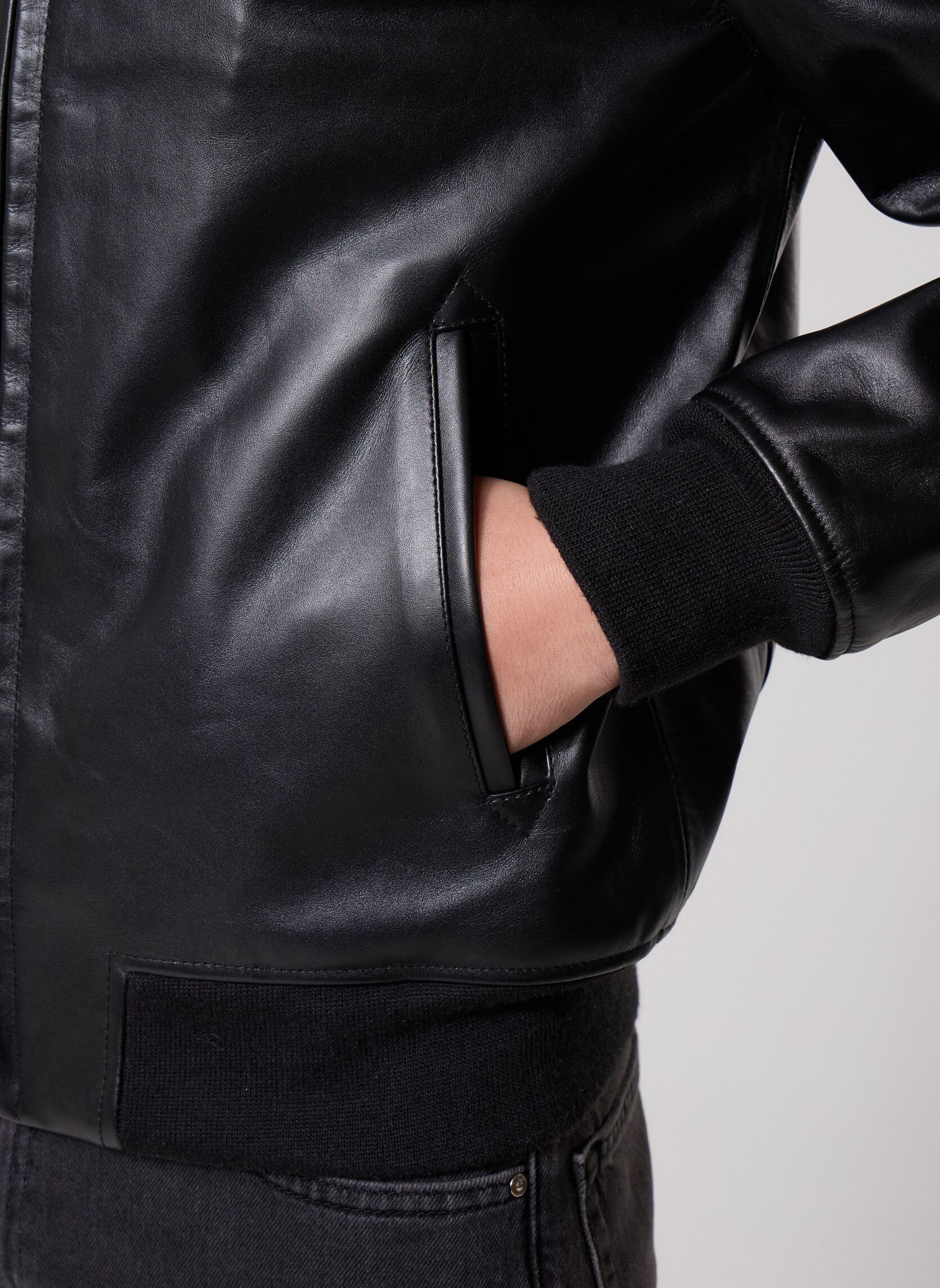 Vestes en cuir Blouson Casual Cuir-LC5100RIB2 homme noir Schott Vestes en cuir Blouson Casual Cuir-LC5100RIB2 homme noir Black