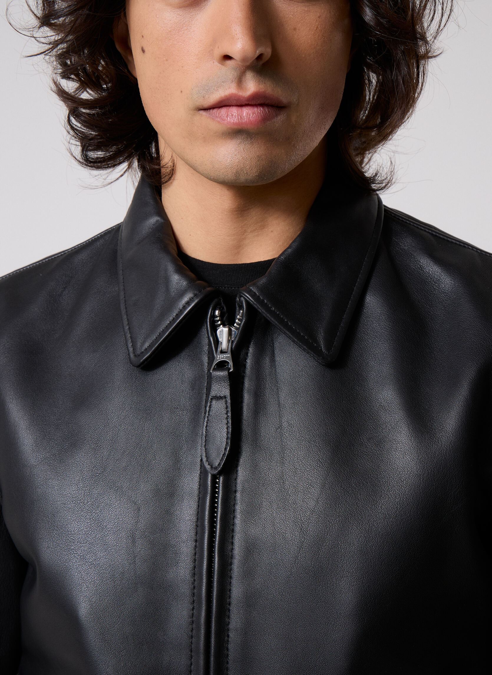 Lederjacken Blouson Pilote Cuir-LCAIRCRAFT herren schwarz Schott Lederjacken Blouson Pilote Cuir-LCAIRCRAFT herren schwarz Black