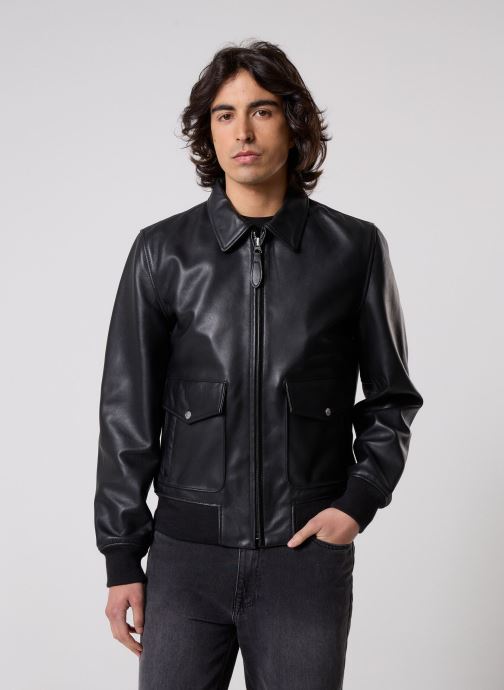 Schott Vestes en cuir Blouson Pilote Cuir-LCAIRCRAFT homme noir