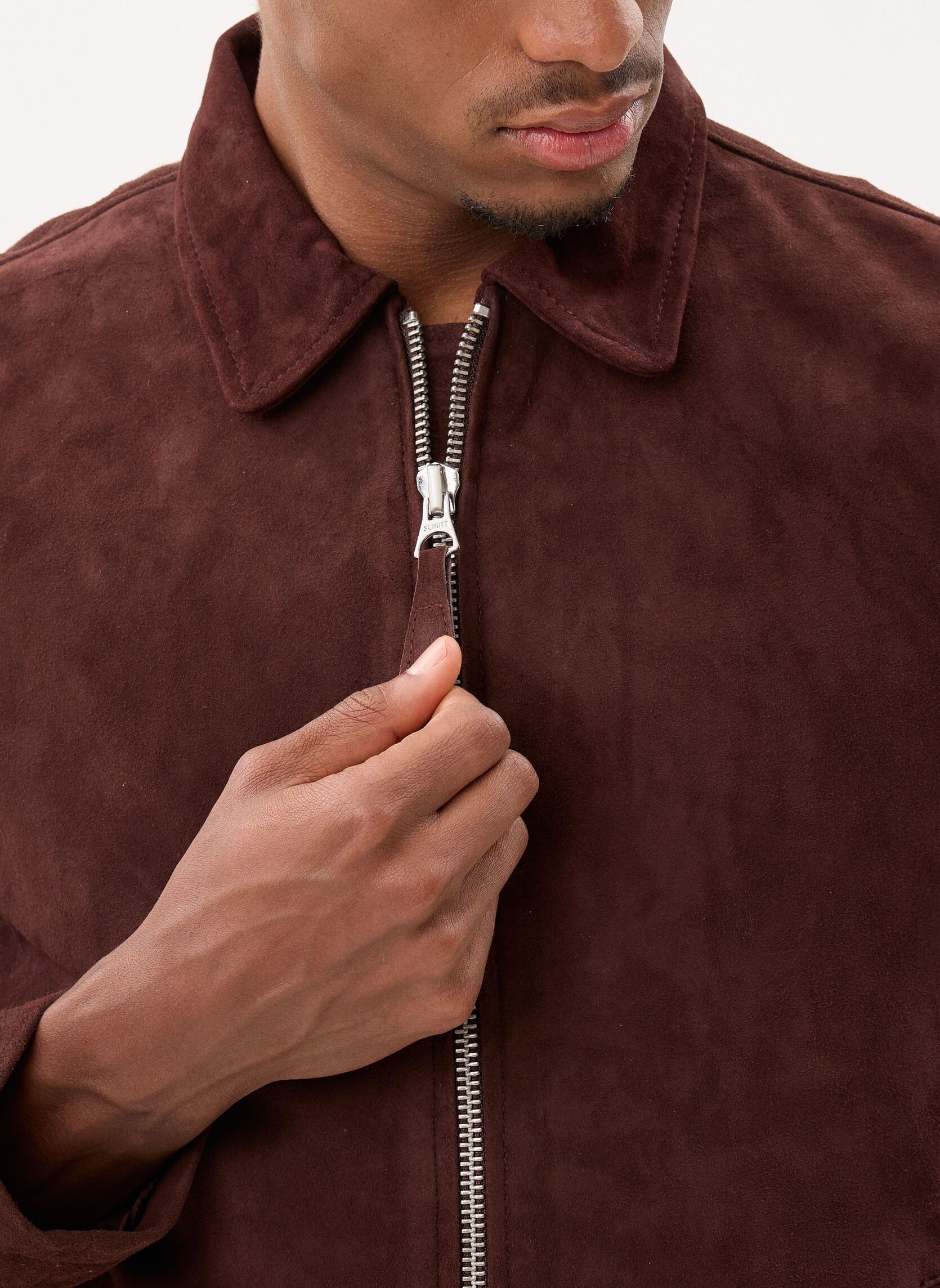 Vestes en cuir Blouson Suede-LCCLASSICS homme marron Schott Vestes en cuir Blouson Suede-LCCLASSICS homme marron Dark Brown