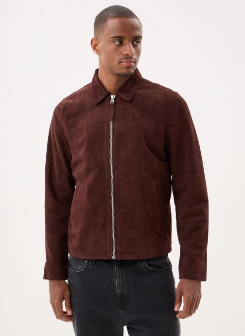 Schott Vestes en cuir Blouson Suede-LCCLASSICS homme marron