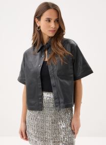 Korte mouw overhemden Chemise Cuir-LCWCARLY dames zwart