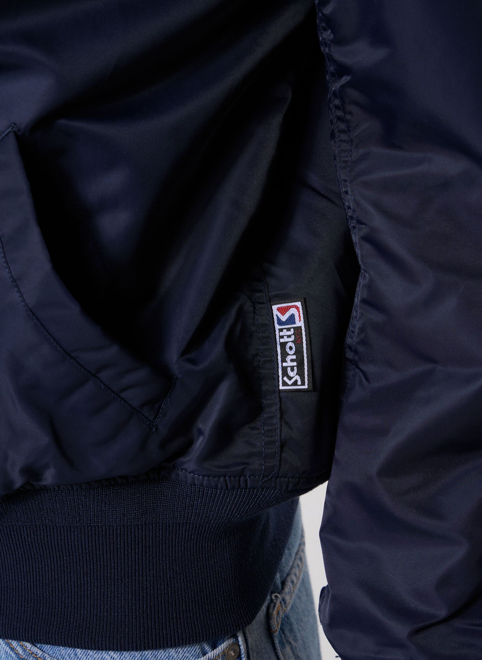 Blousons Bombers Urban Teddy-SPORTING homme bleu Schott Blousons Bombers Urban Teddy-SPORTING homme bleu DARK NAVY