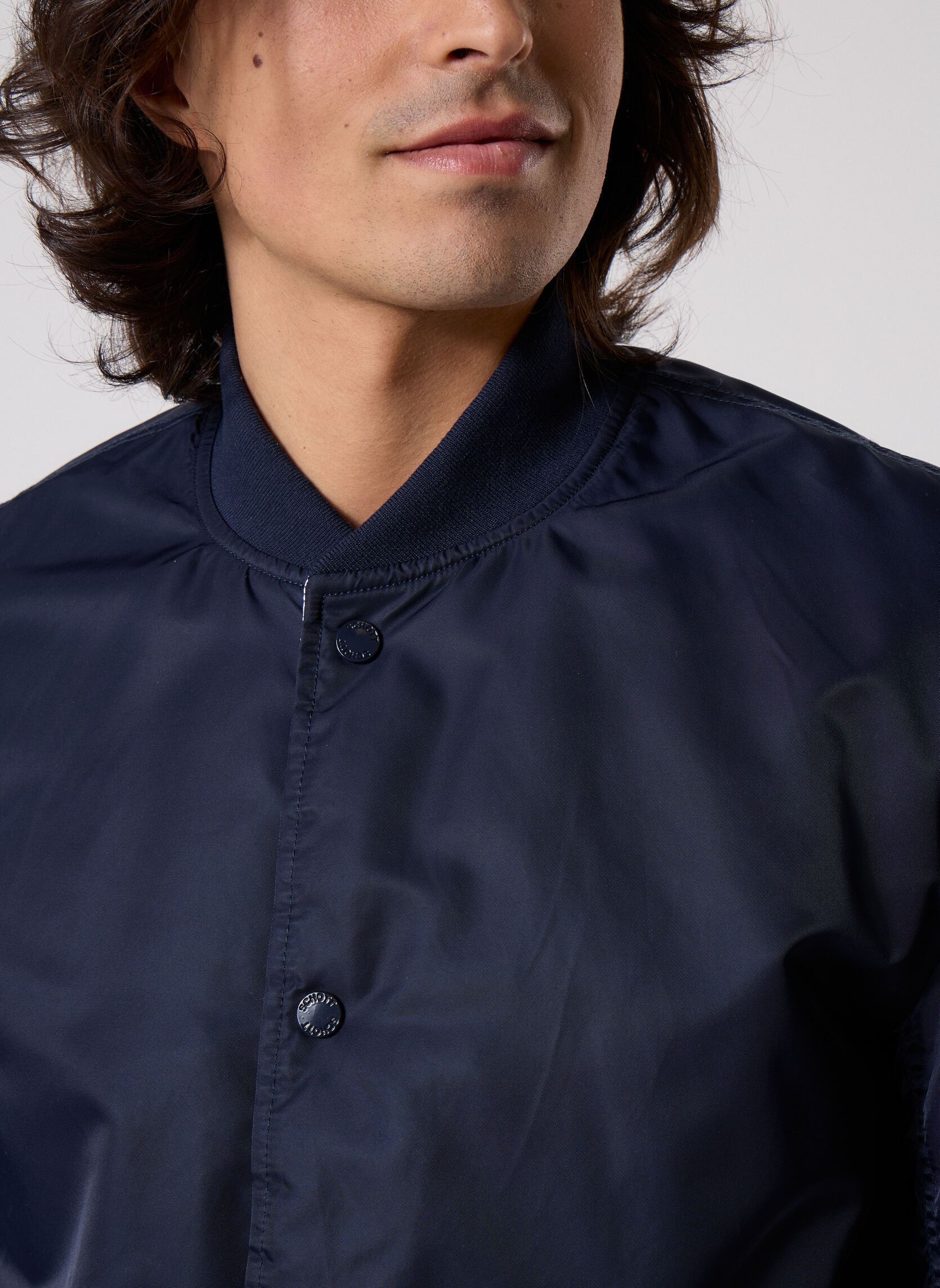 Blousons Bombers Urban Teddy-SPORTING homme bleu Schott Blousons Bombers Urban Teddy-SPORTING homme bleu DARK NAVY