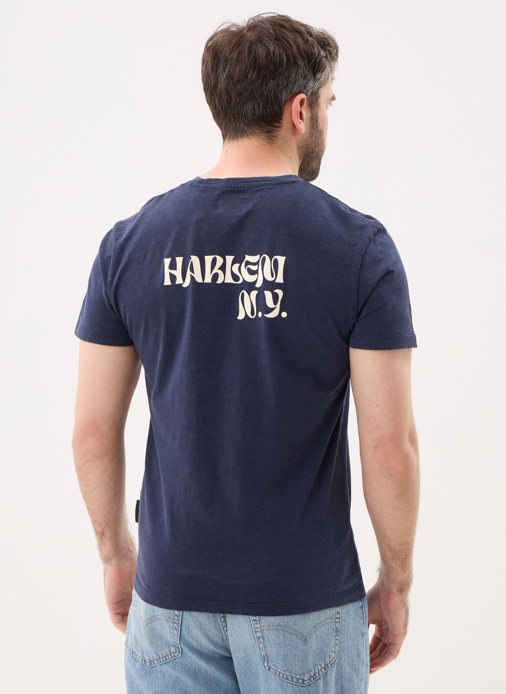 Tee-shirts Tshirt Schott-TSDISTRICT homme bleu Schott Tee-shirts Tshirt Schott-TSDISTRICT homme bleu Dark Navy