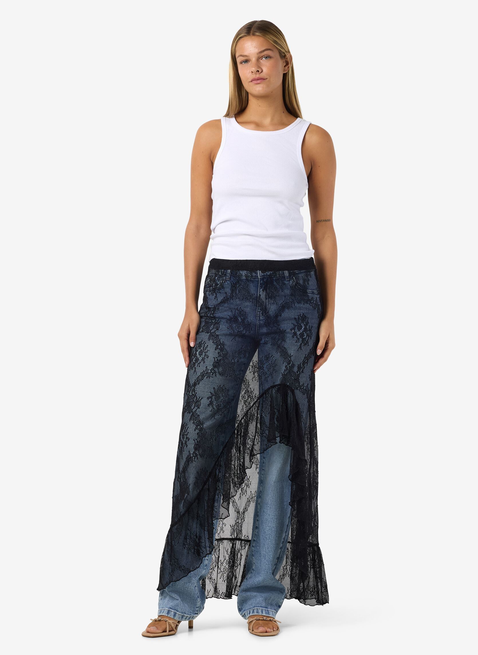 Jupes longues Nmlucia Nw Long Skirt Jrs femme noir Noisy May Jupes longues Nmlucia Nw Long Skirt Jrs femme noir Black