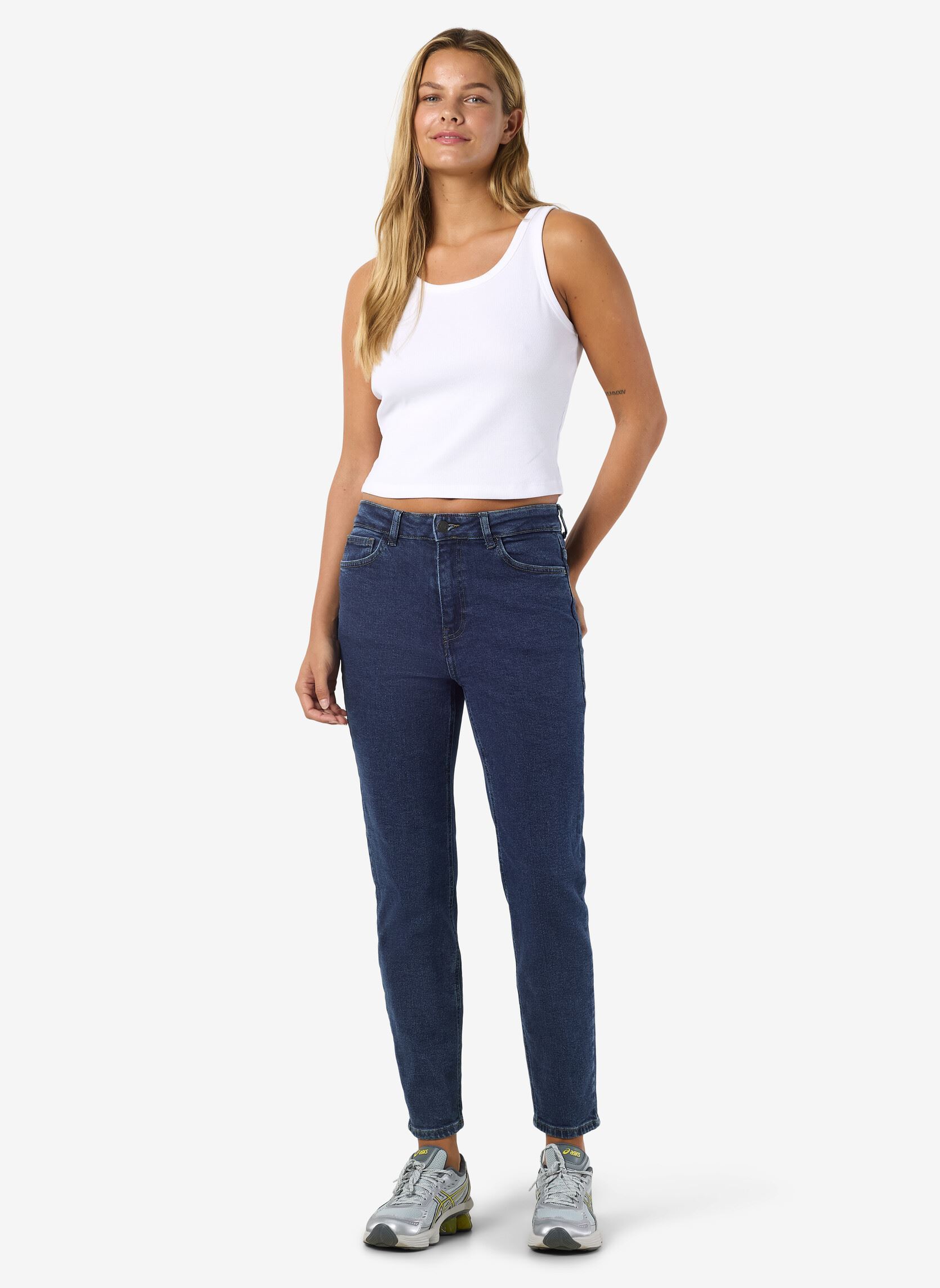 Straight Fit Jeans Nmmoni Hw Ank Jeans Az365Db Fwd Noos damen blau Noisy May Straight Fit Jeans Nmmoni Hw Ank Jeans Az365Db Fwd Noos damen blau DARK BLUE DENIM