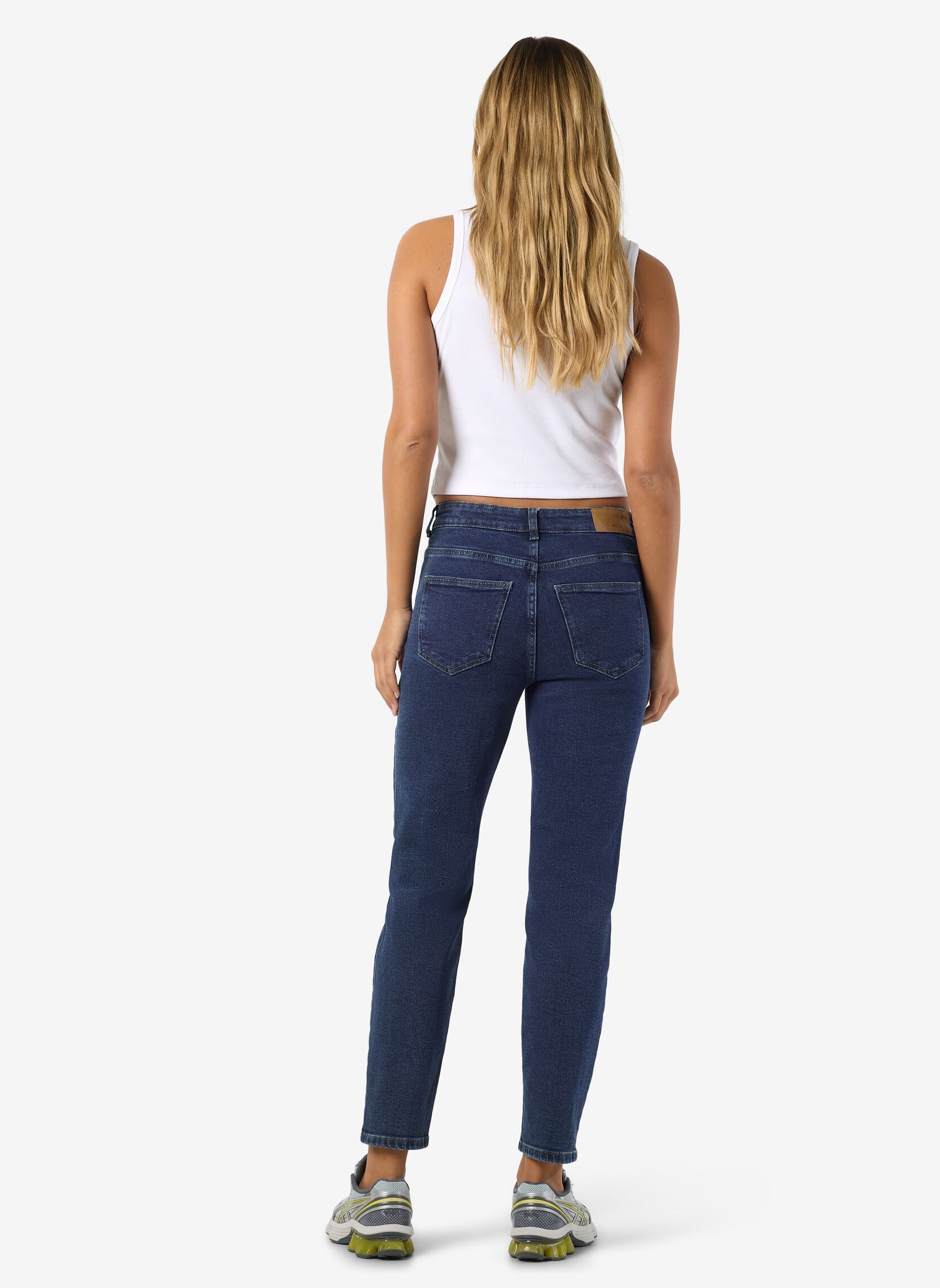 Straight Fit Jeans Nmmoni Hw Ank Jeans Az365Db Fwd Noos damen blau Noisy May Straight Fit Jeans Nmmoni Hw Ank Jeans Az365Db Fwd Noos damen blau DARK BLUE DENIM