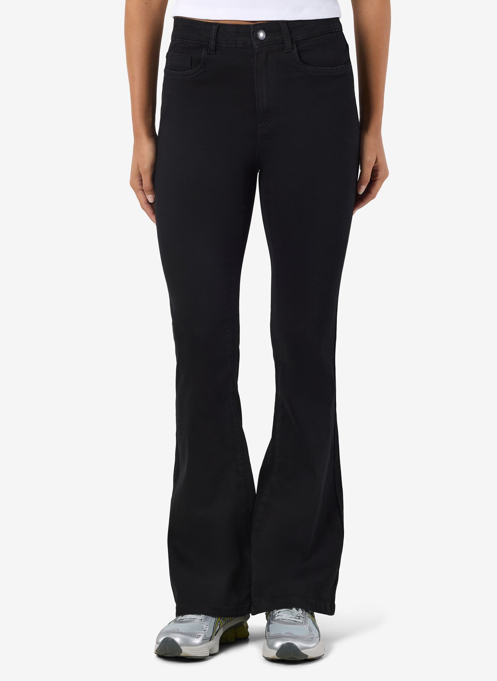 Flared Jeans Nmsallie Hw Flare Jean Vi023Bl Fwd Noos damen schwarz Noisy May Flared Jeans Nmsallie Hw Flare Jean Vi023Bl Fwd Noos damen schwarz Black