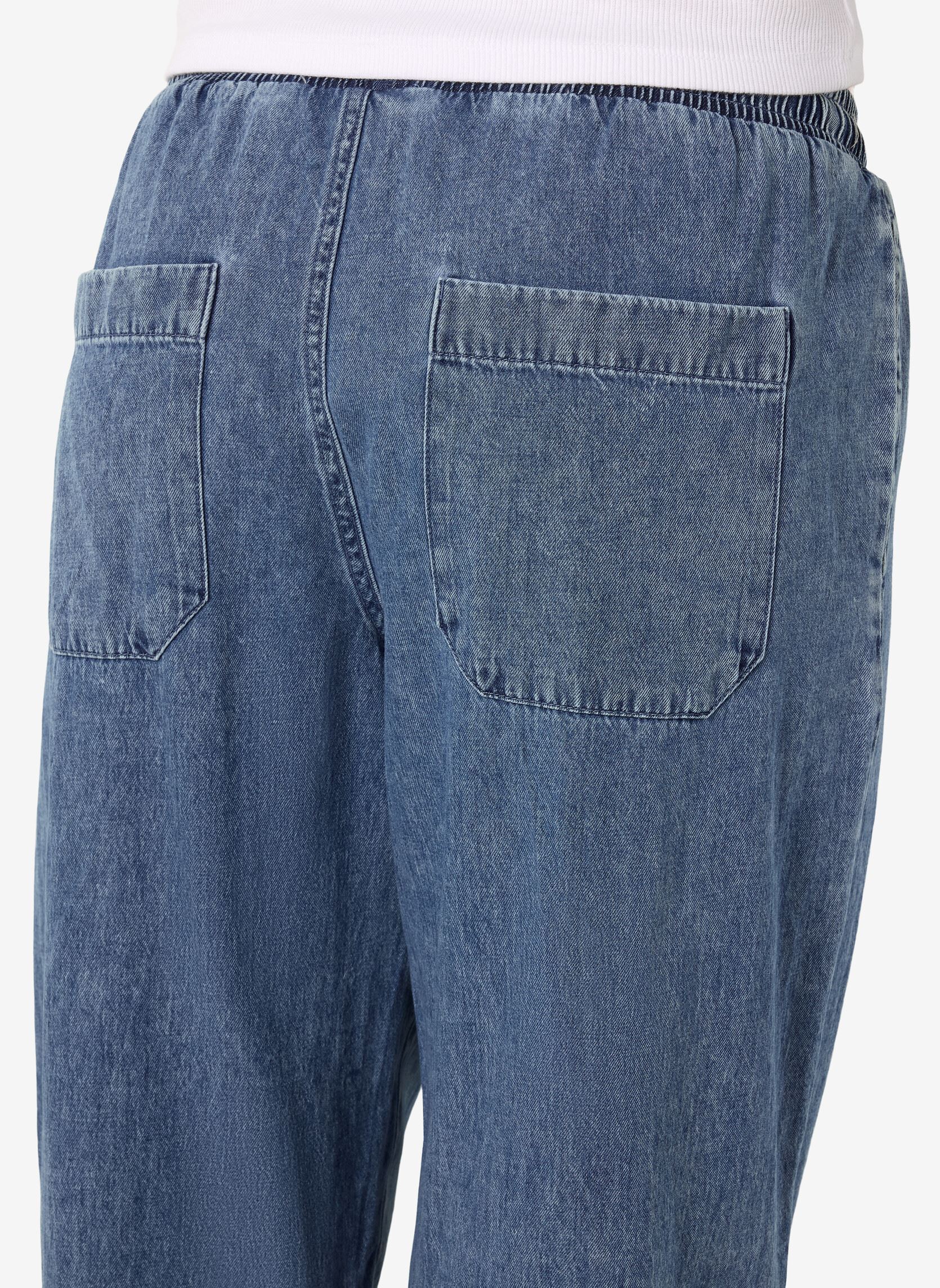 Rechte broeken Nmenza Mw Wide Pants Mg004Mb Noos dames blauw Noisy May Rechte broeken Nmenza Mw Wide Pants Mg004Mb Noos dames blauw Medium Blue Denim
