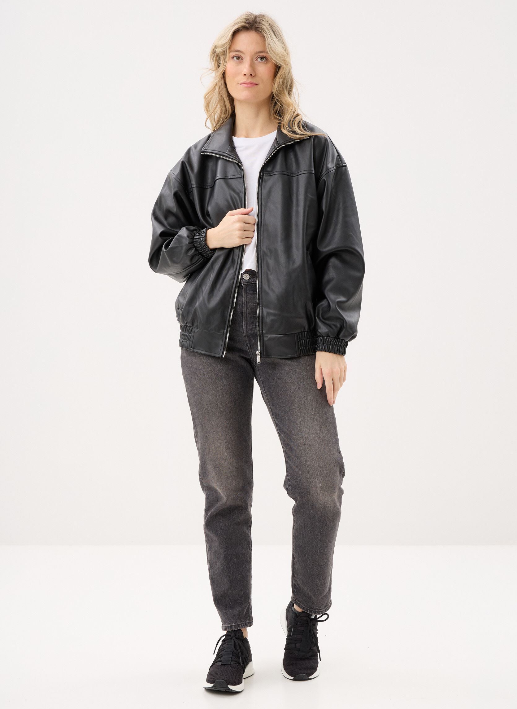 Blousons Nmraya Loose Pu Jacket Dd femme noir Noisy May Blousons Nmraya Loose Pu Jacket Dd femme noir Black