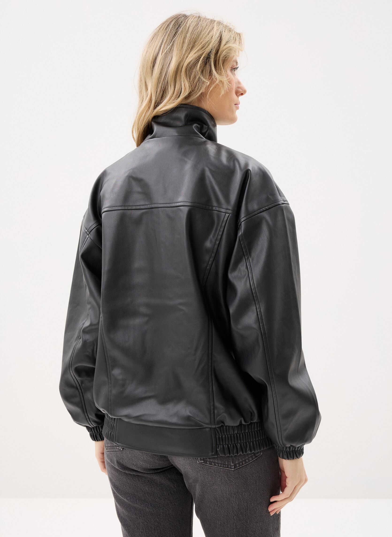 Blousons Nmraya Loose Pu Jacket Dd femme noir Noisy May Blousons Nmraya Loose Pu Jacket Dd femme noir Black