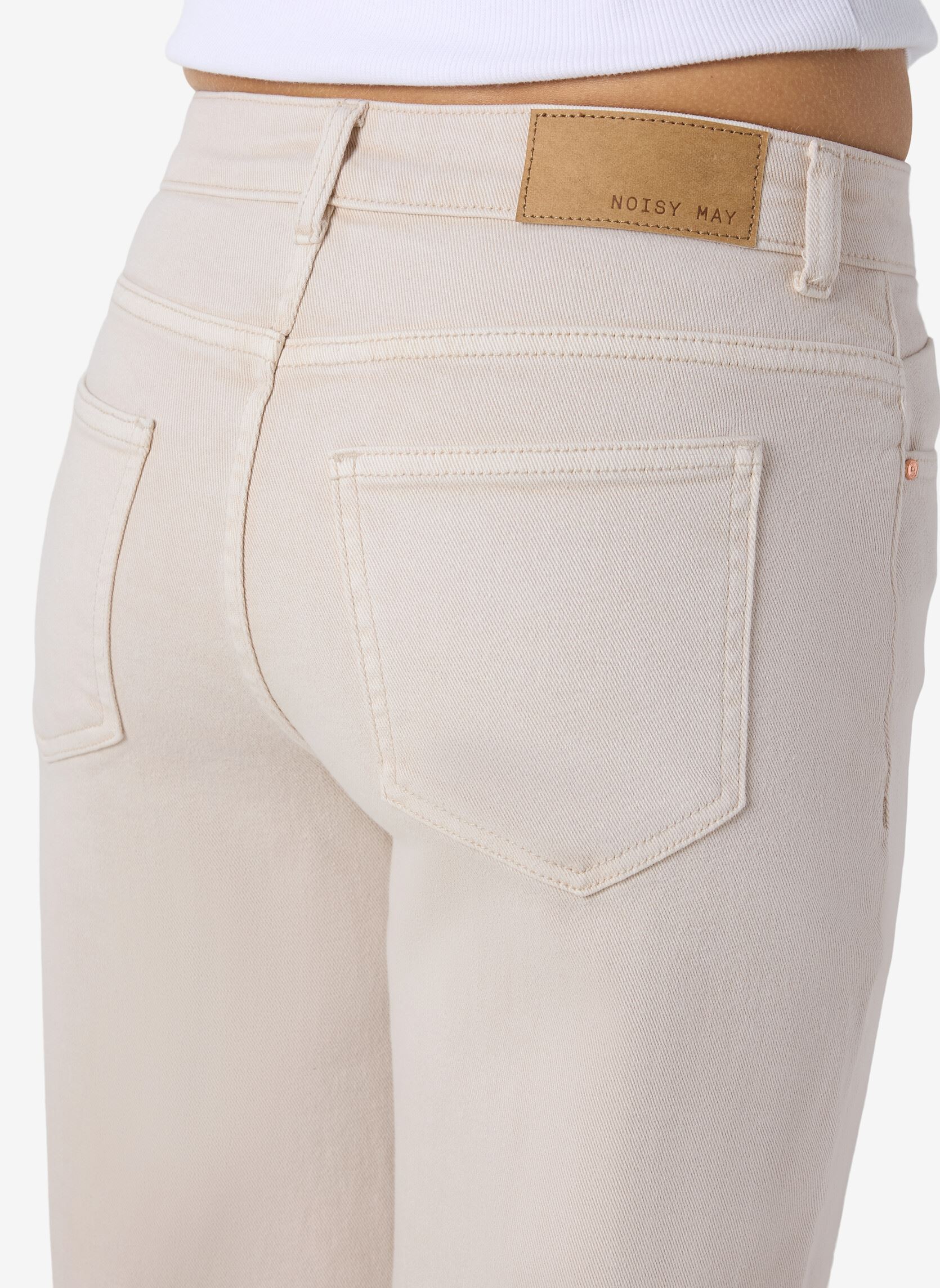 Jeans droit Nmyolanda Mw Straight Jeans Colored Noos femme marron Noisy May Jeans droit Nmyolanda Mw Straight Jeans Colored Noos femme marron PUMICE STONE