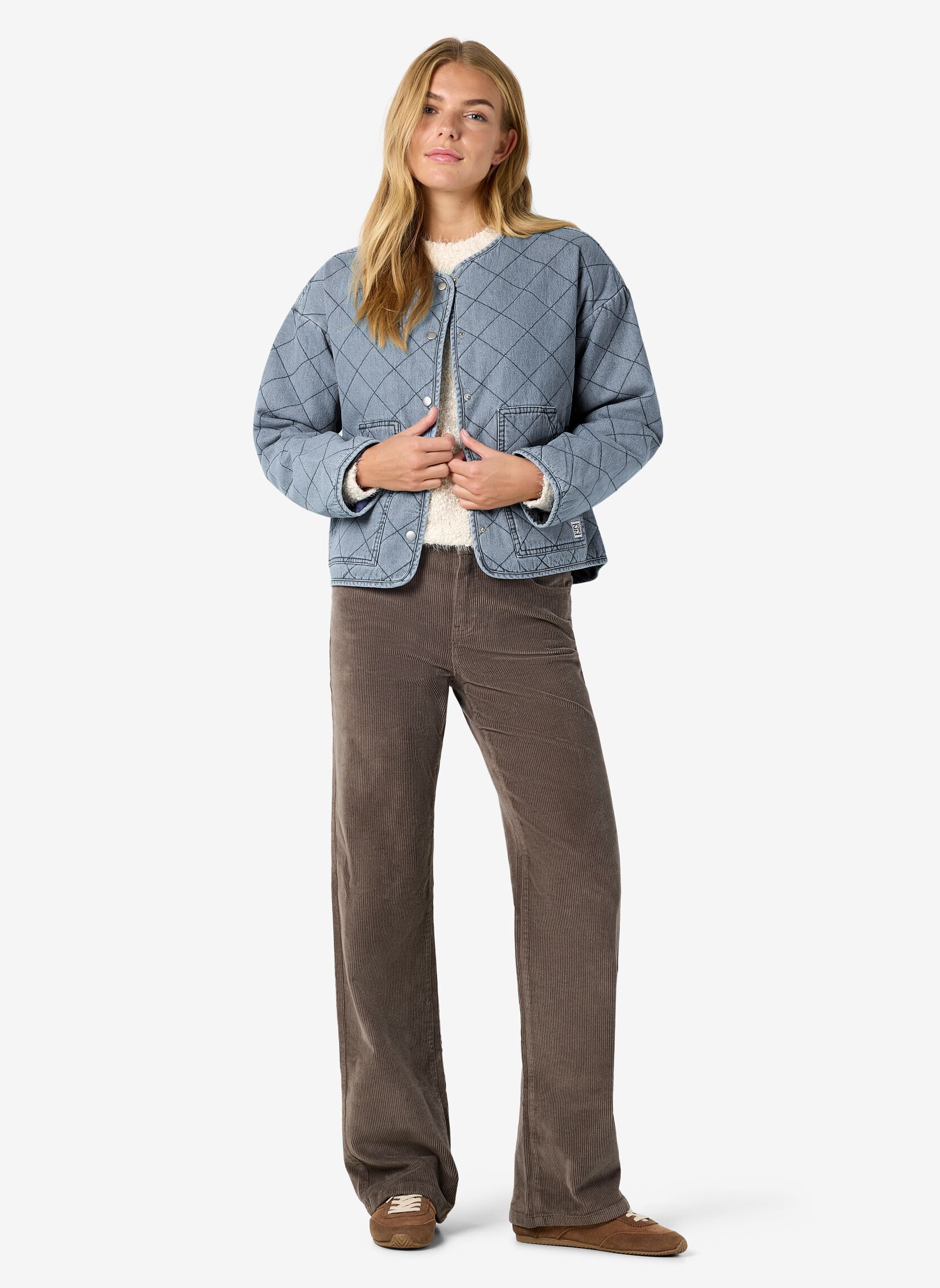 Vestes en jean Nmcleo Quilted Denim Jacket femme bleu Noisy May Vestes en jean Nmcleo Quilted Denim Jacket femme bleu Light Blue Denim