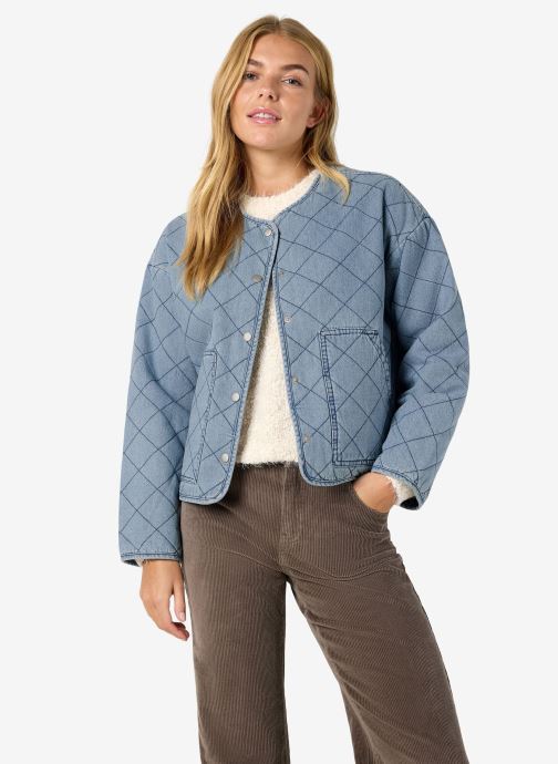 Noisy May Vestes en jean Nmcleo Quilted Denim Jacket femme bleu