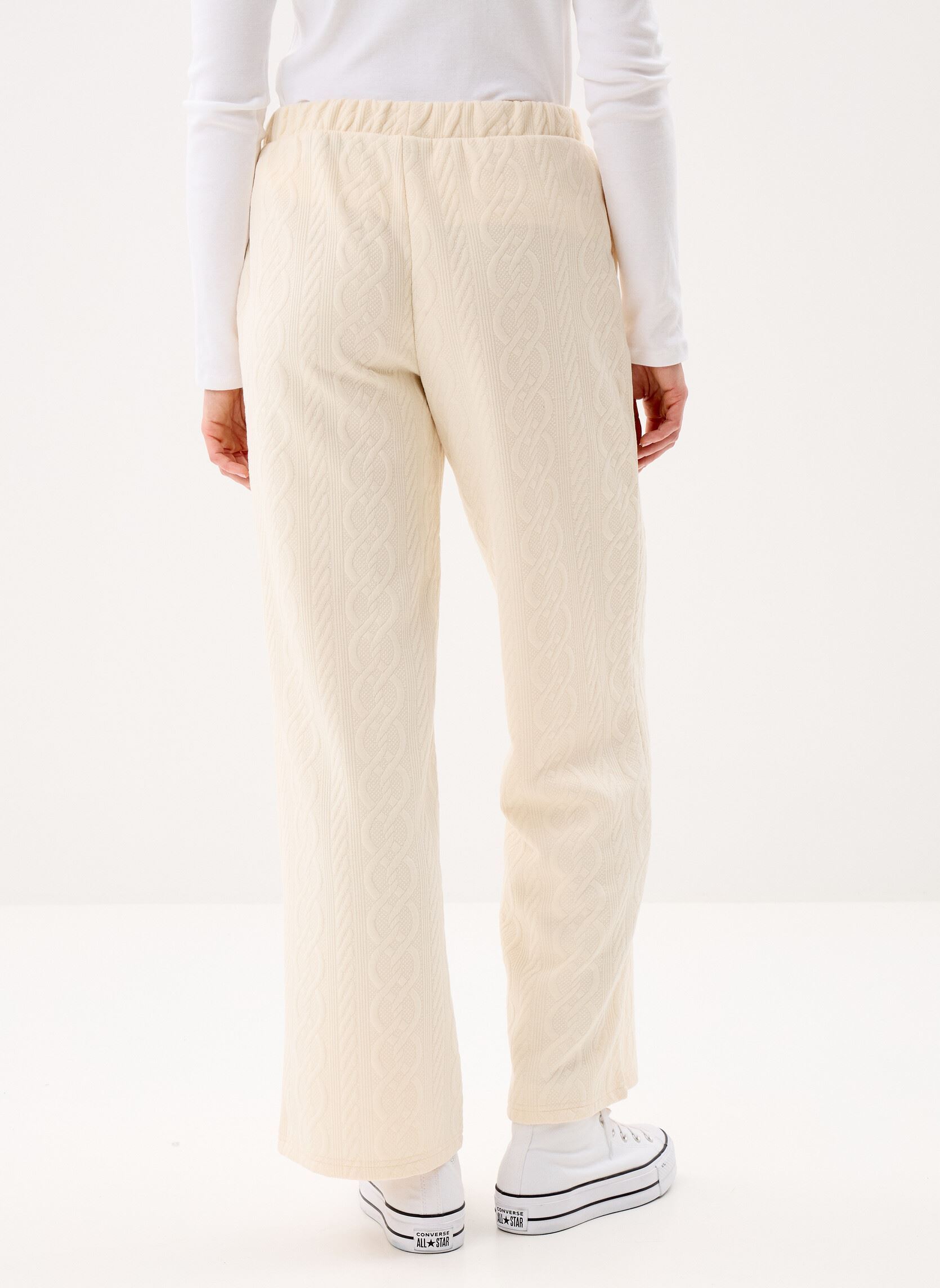 Rechte broeken Nmcori L/S Quilted Wide Pants Jrs Fwd dames beige Noisy May Rechte broeken Nmcori L/S Quilted Wide Pants Jrs Fwd dames beige Birch