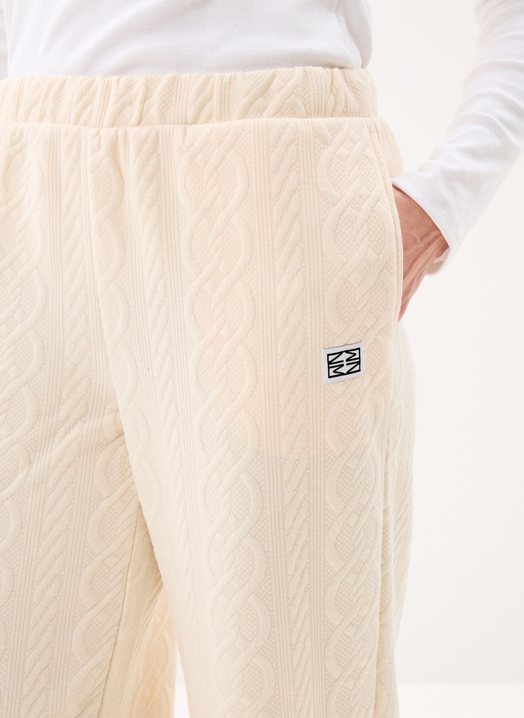 Rechte broeken Nmcori L/S Quilted Wide Pants Jrs Fwd dames beige Noisy May Rechte broeken Nmcori L/S Quilted Wide Pants Jrs Fwd dames beige Birch