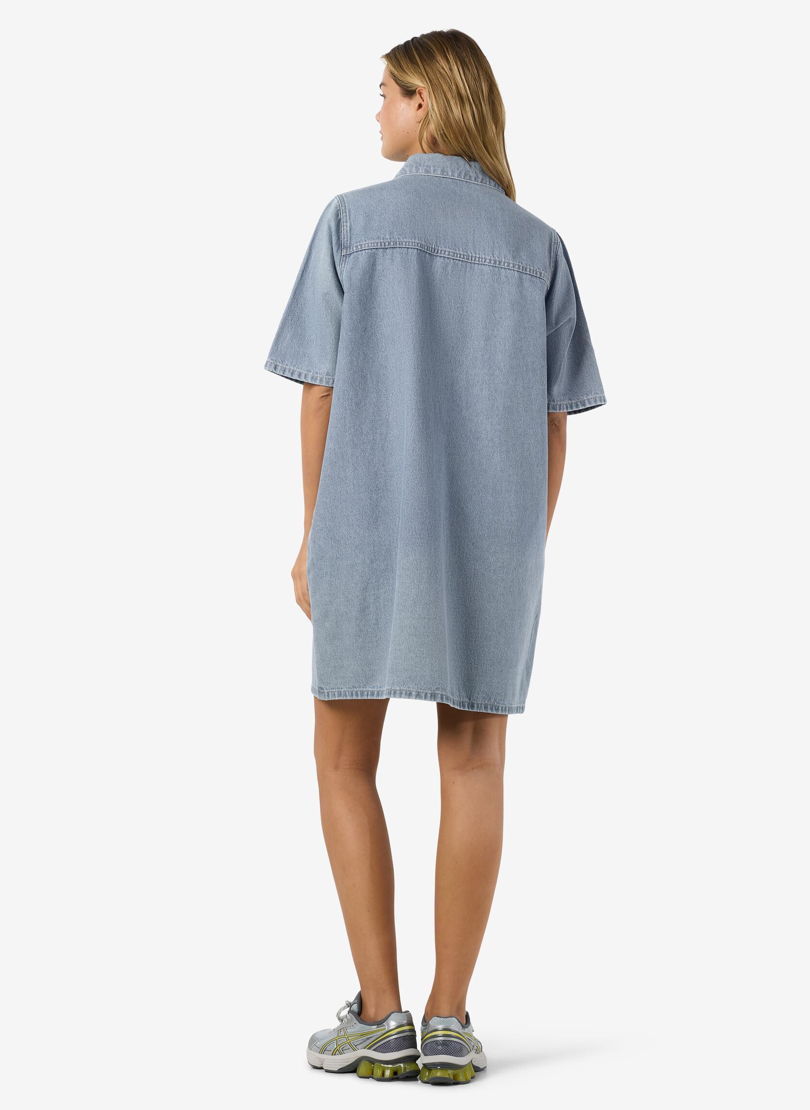 Robes Nmindie S/S Short Dress Az425Lb Noos femme bleu Noisy May Robes Nmindie S/S Short Dress Az425Lb Noos femme bleu LIGHT BLUE DENIM