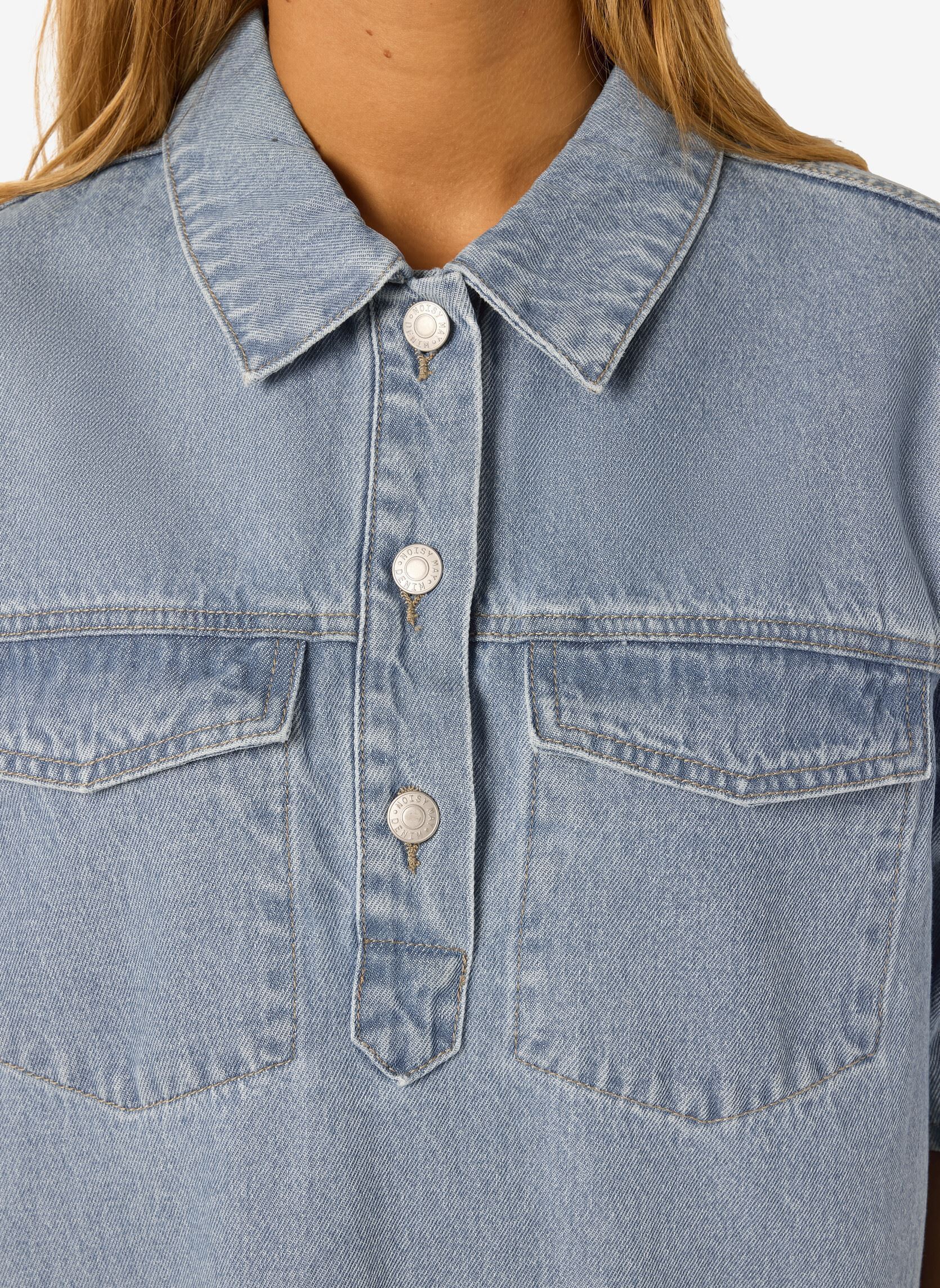 Robes Nmindie S/S Short Dress Az425Lb Noos femme bleu Noisy May Robes Nmindie S/S Short Dress Az425Lb Noos femme bleu LIGHT BLUE DENIM
